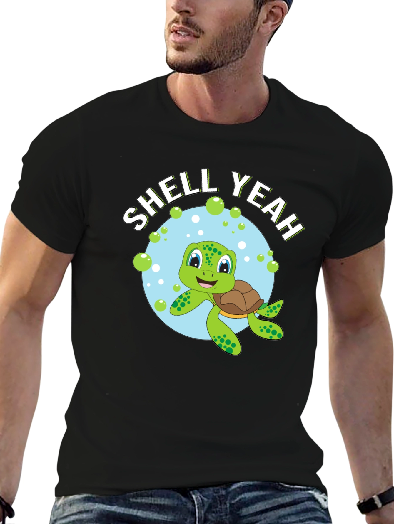Shell Yeah! Turtle Graphic Tee - Fun Animal T-Shirt