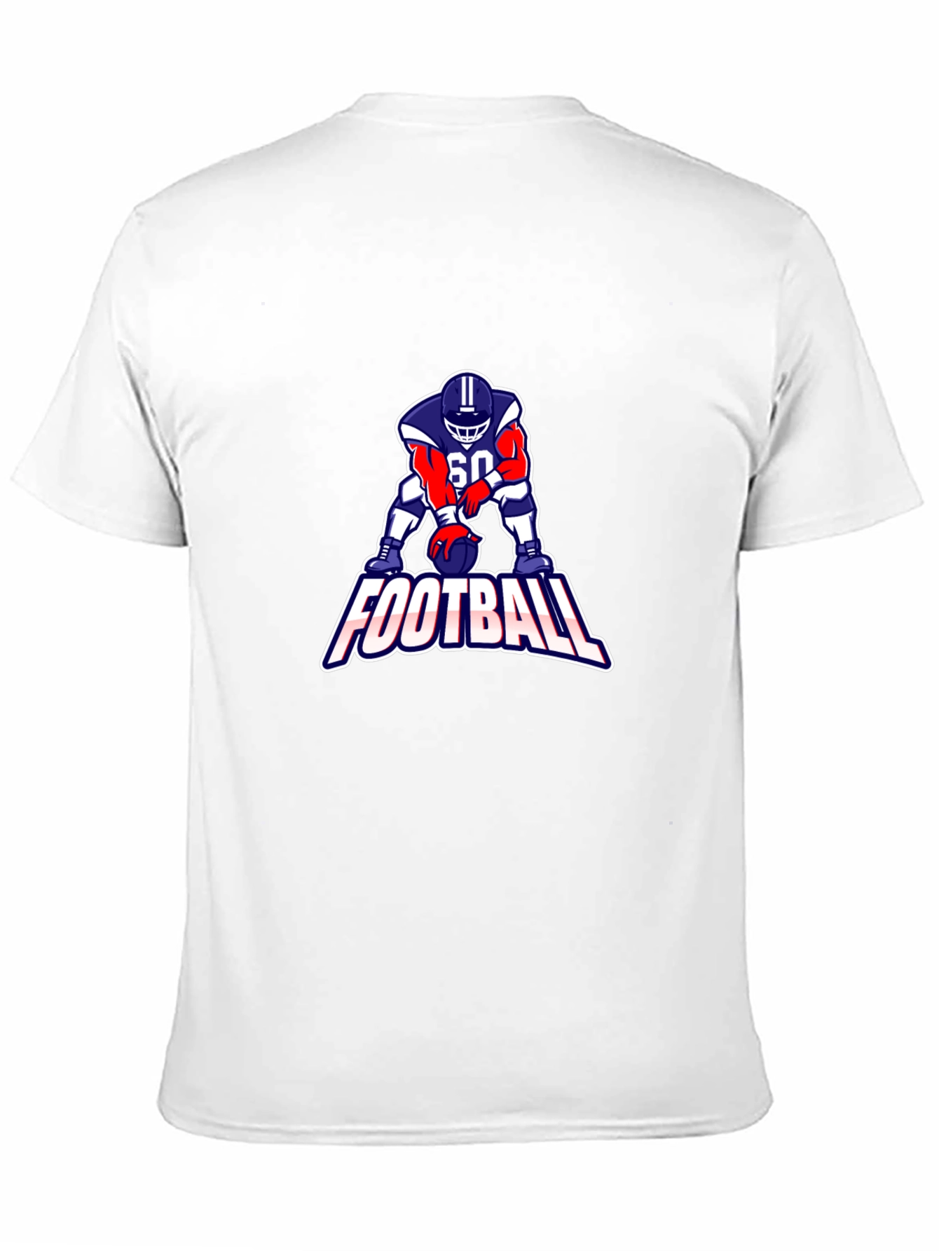 Football Player Graphic Tee - Black