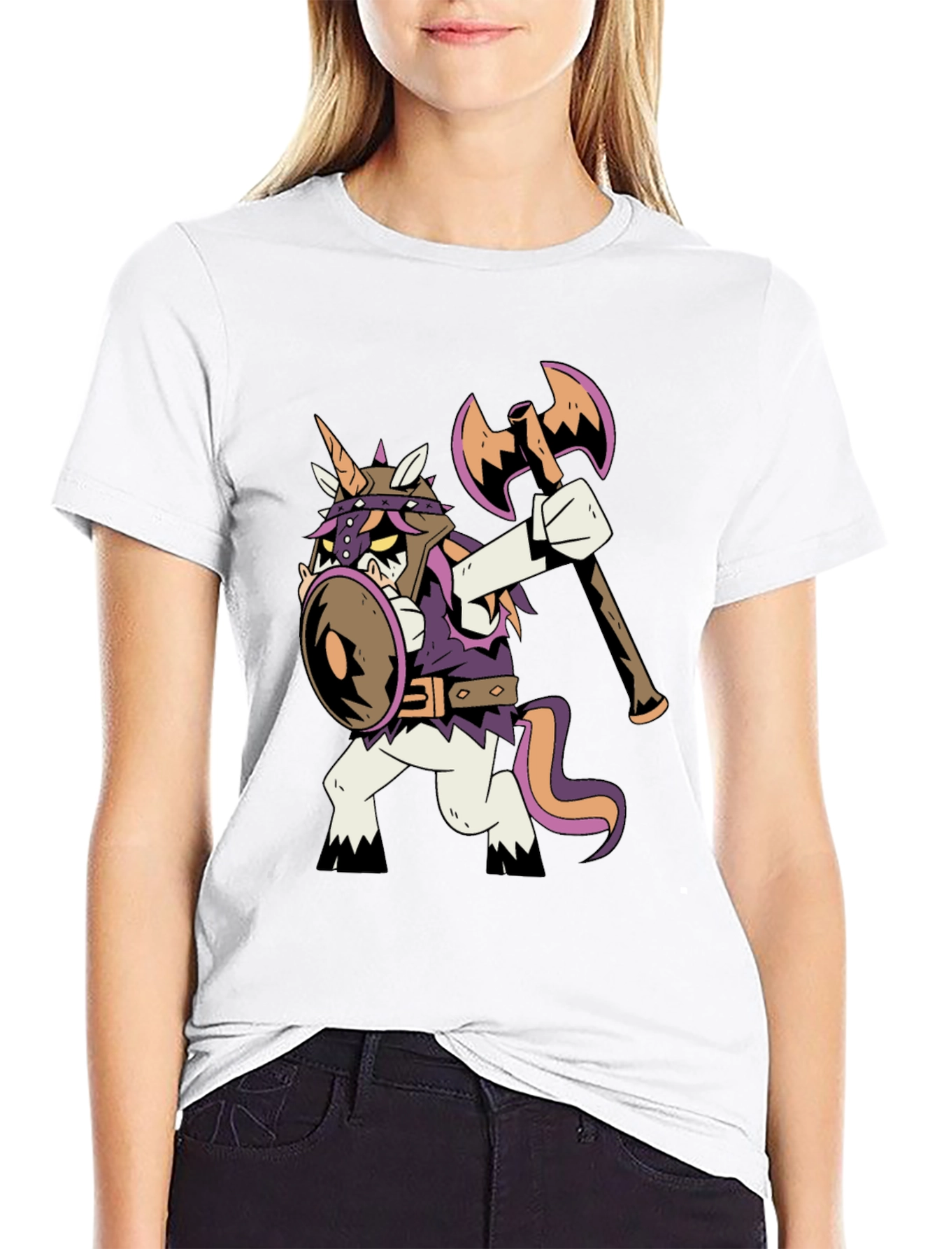Viking Unicorn Graphic T-Shirt