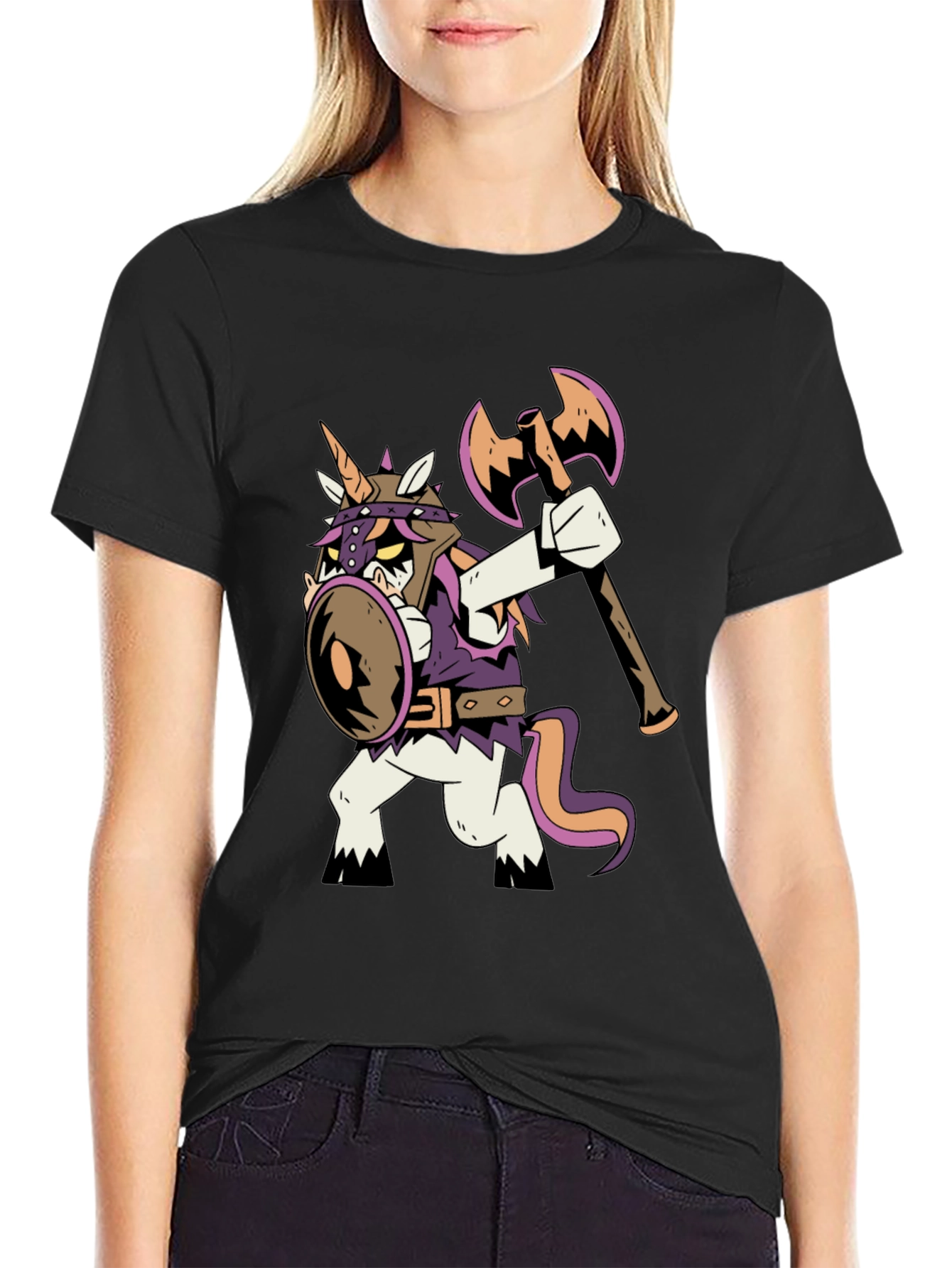 Viking Unicorn Graphic T-Shirt