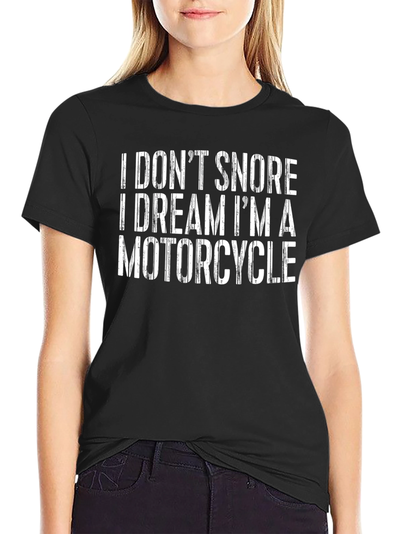 Funny Motorcycle Dream Graphic T-Shirt