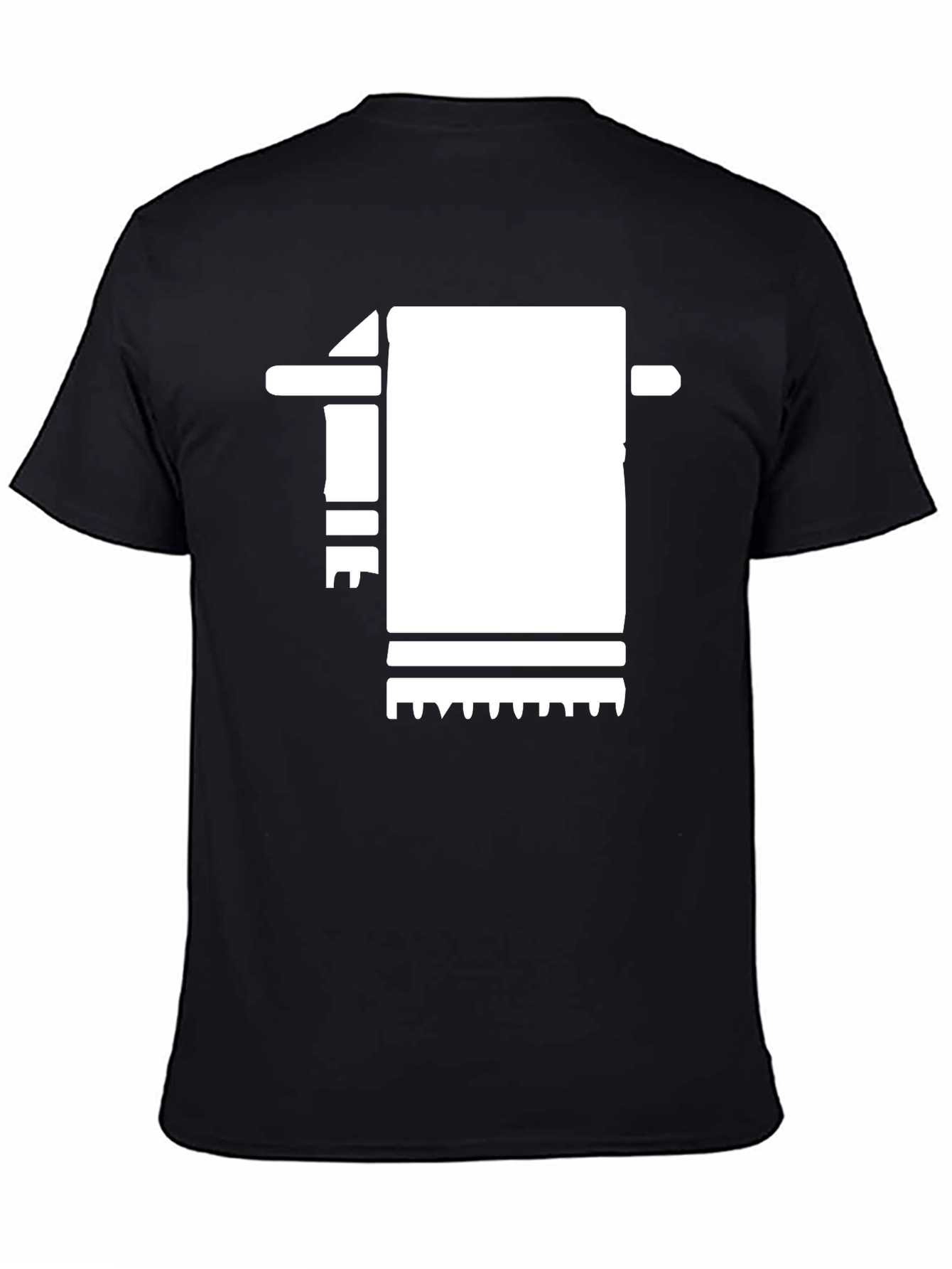 Abstract Towel Black T-Shirt