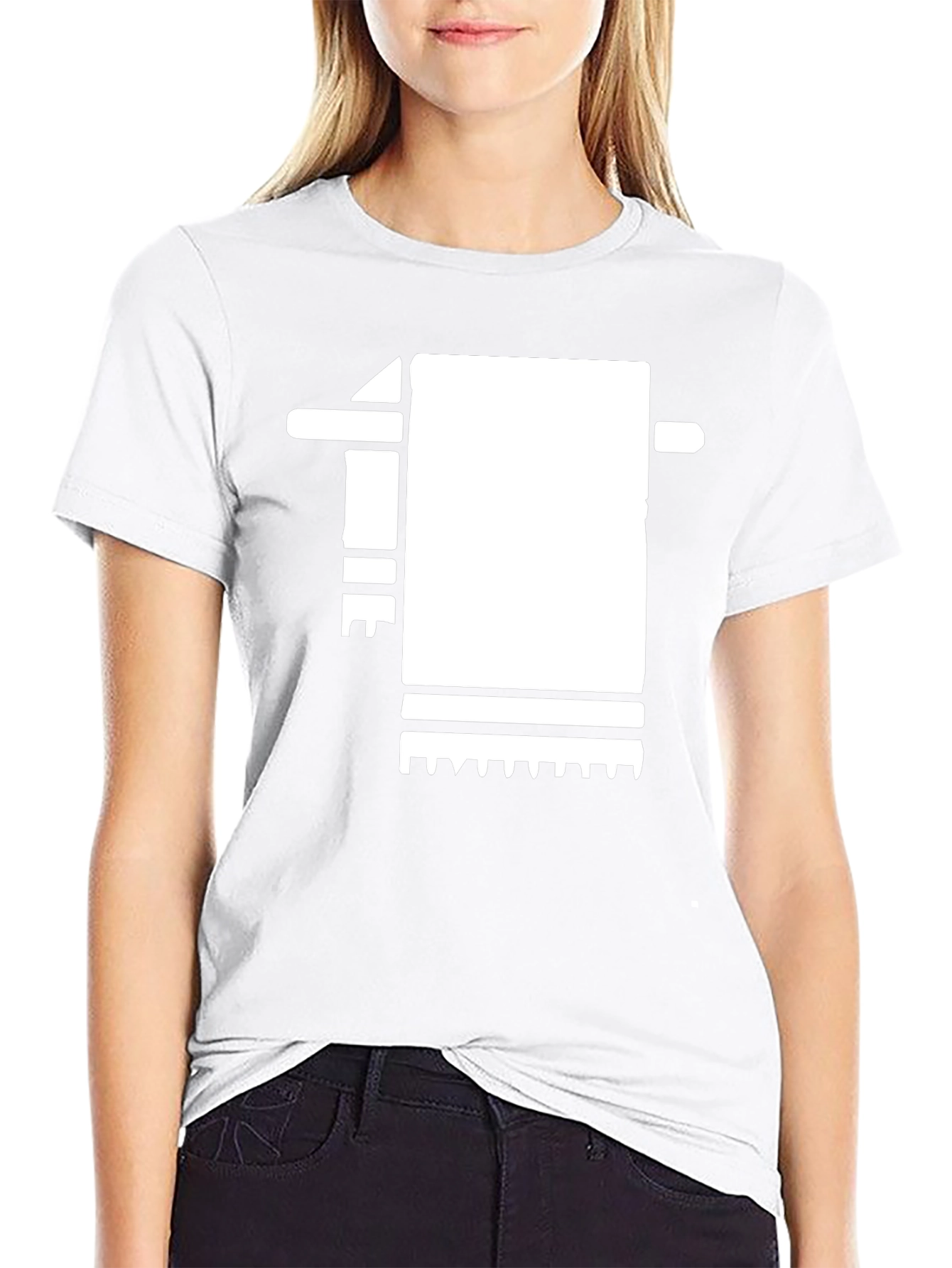 Abstract Towel Black T-Shirt
