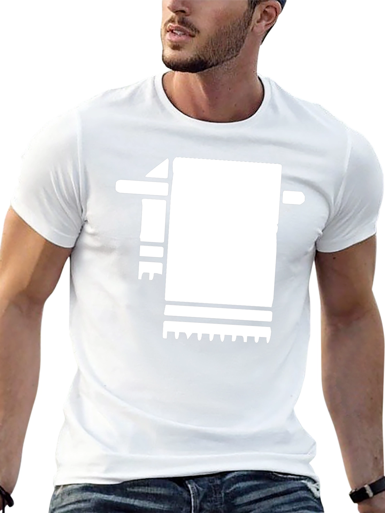 Abstract Towel Black T-Shirt