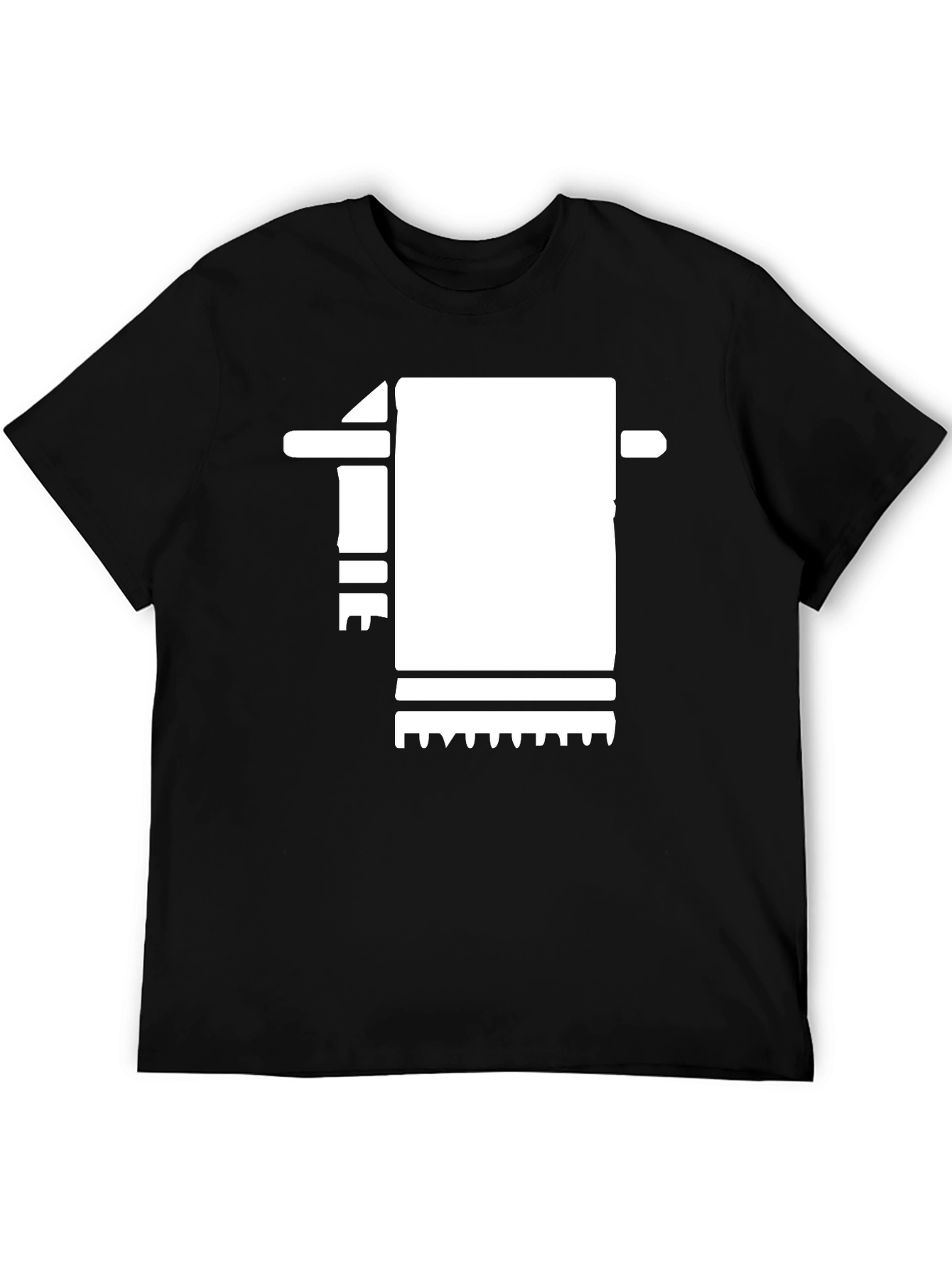 Abstract Towel Black T-Shirt