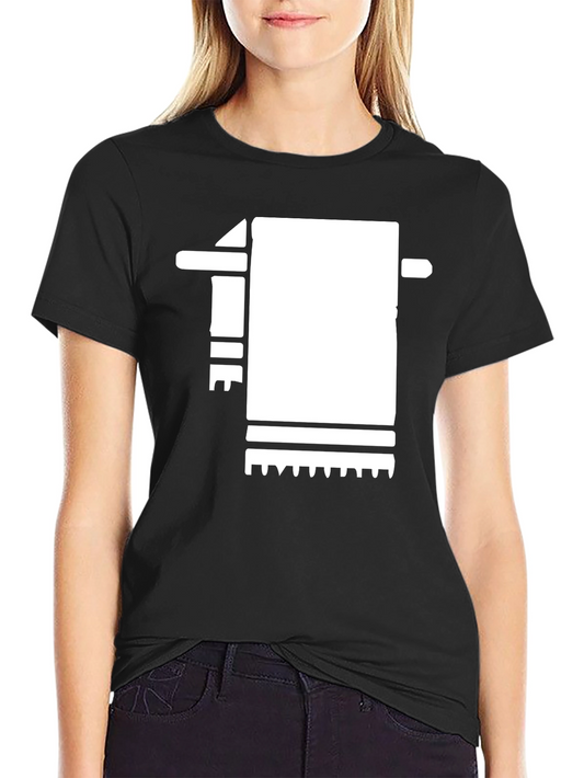 Abstract Towel Black T-Shirt