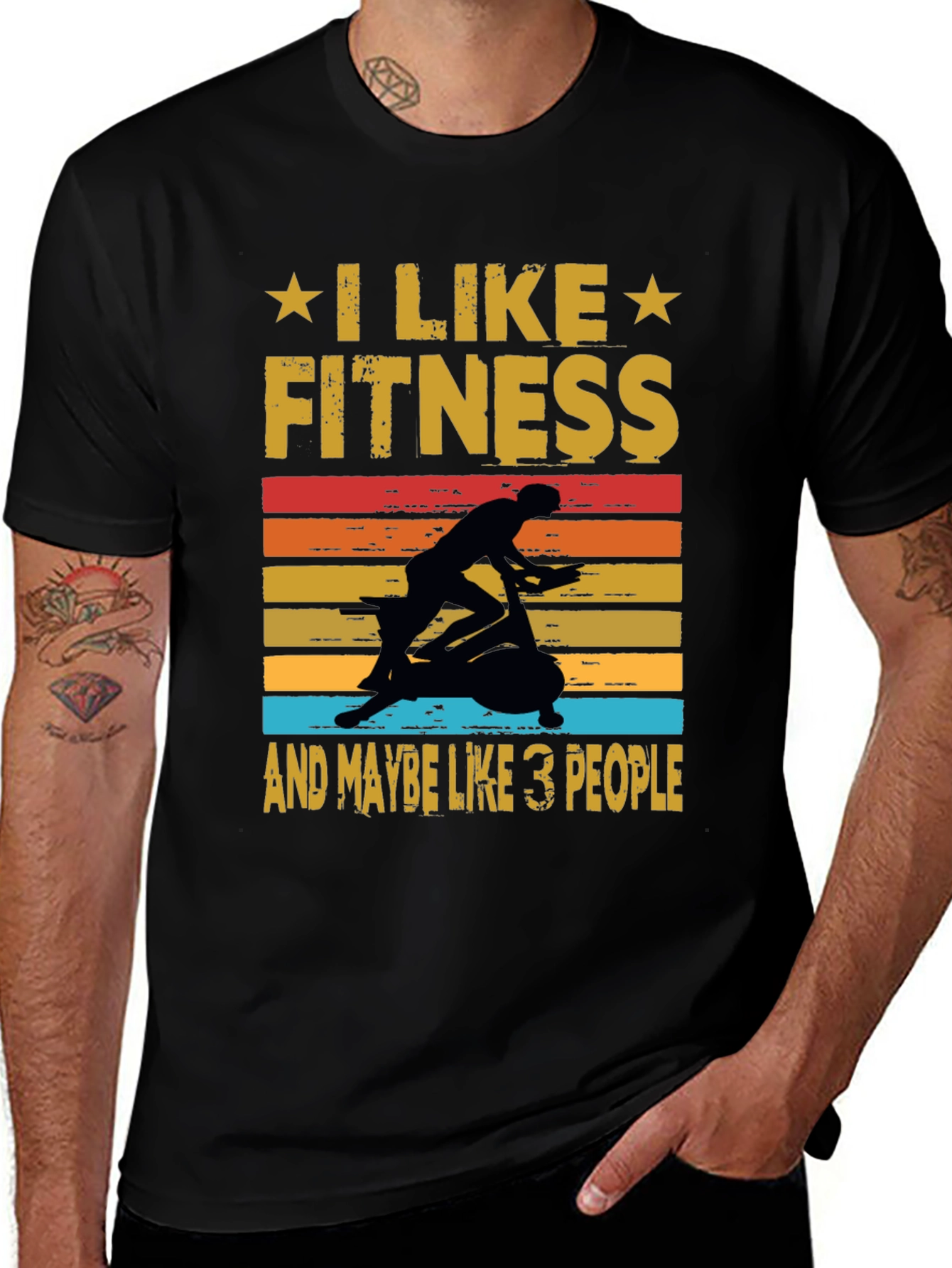 I Like Fitness T-Shirt - Gym Workout Apparel