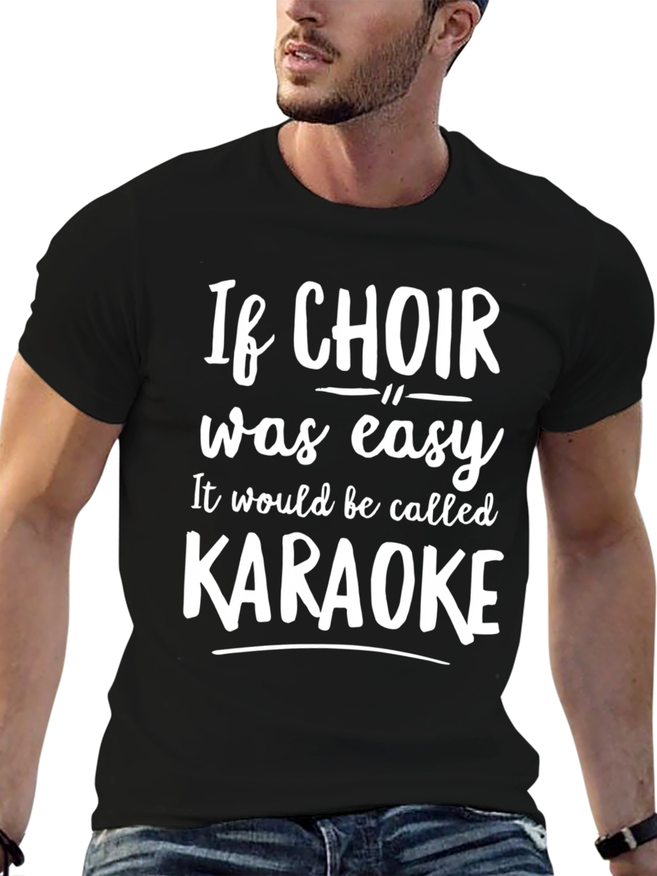 Choir Karaoke Funny Black T-Shirt