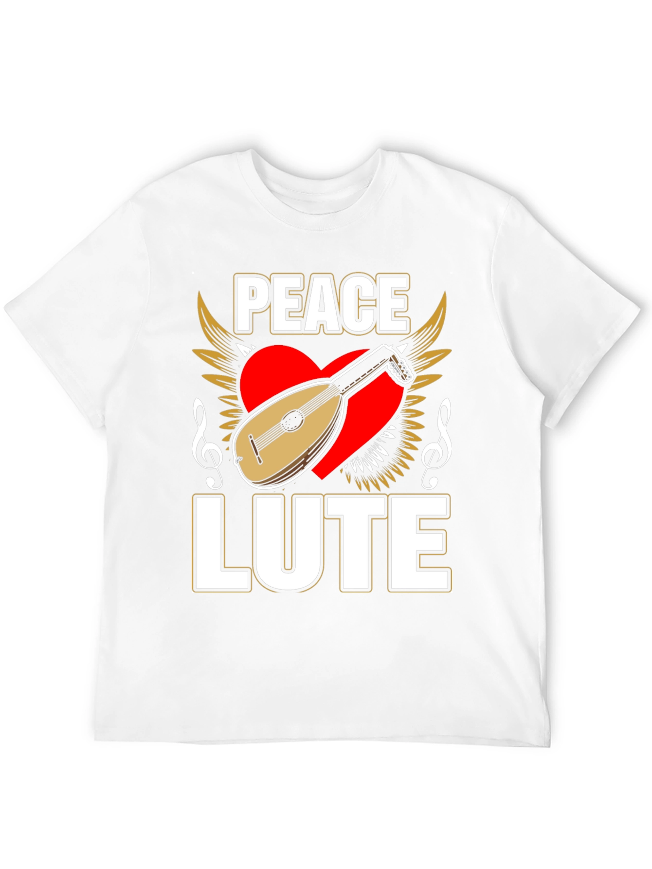 Peace Lute T-Shirt - Musical Harmony Tee