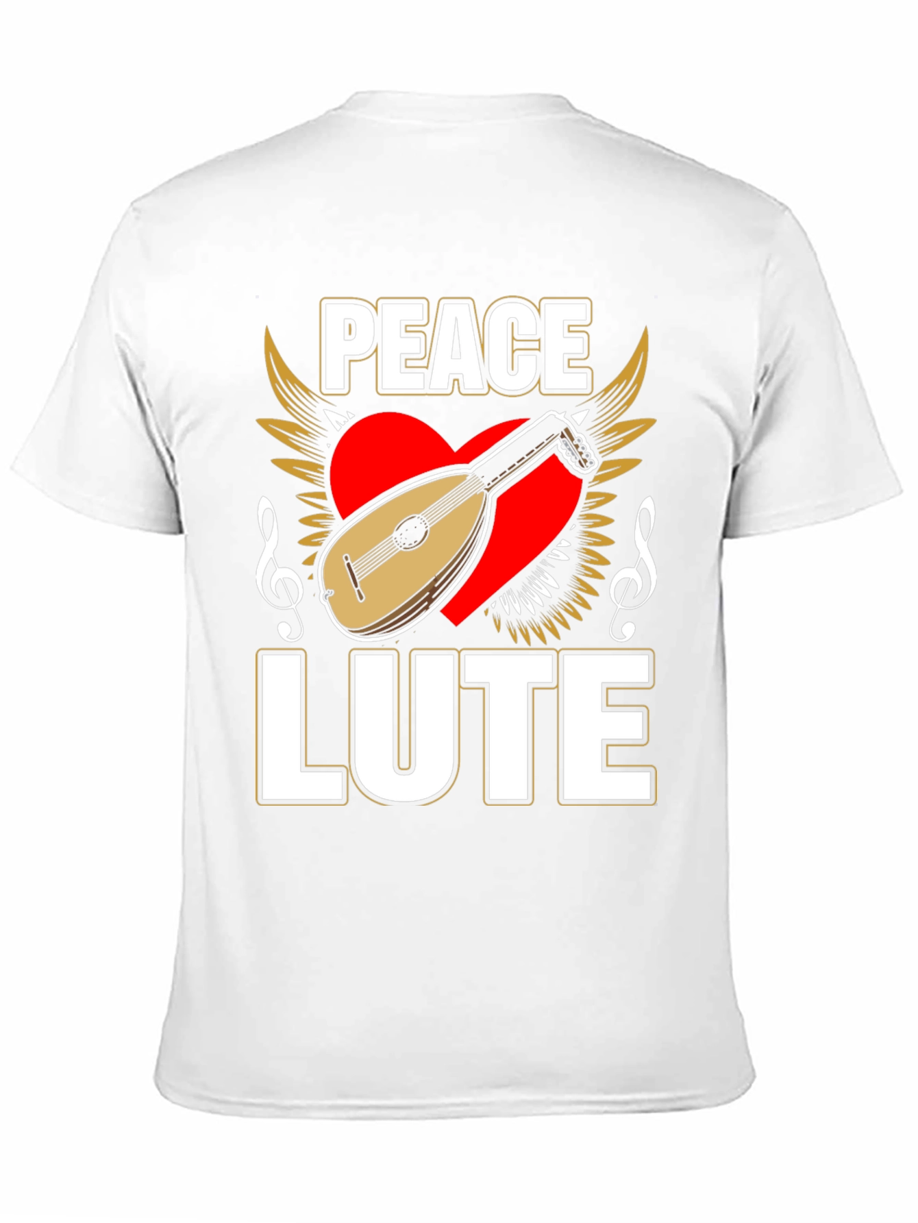 Peace Lute T-Shirt - Musical Harmony Tee