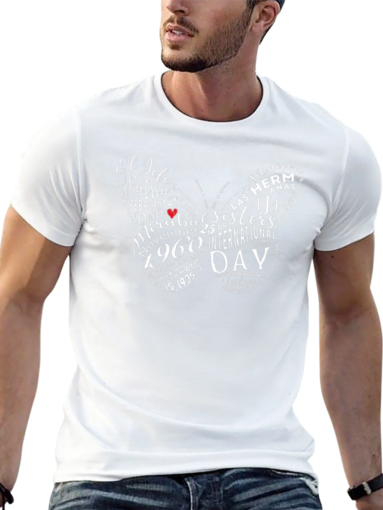 Mirabal Sisters Butterfly Graphic T-Shirt