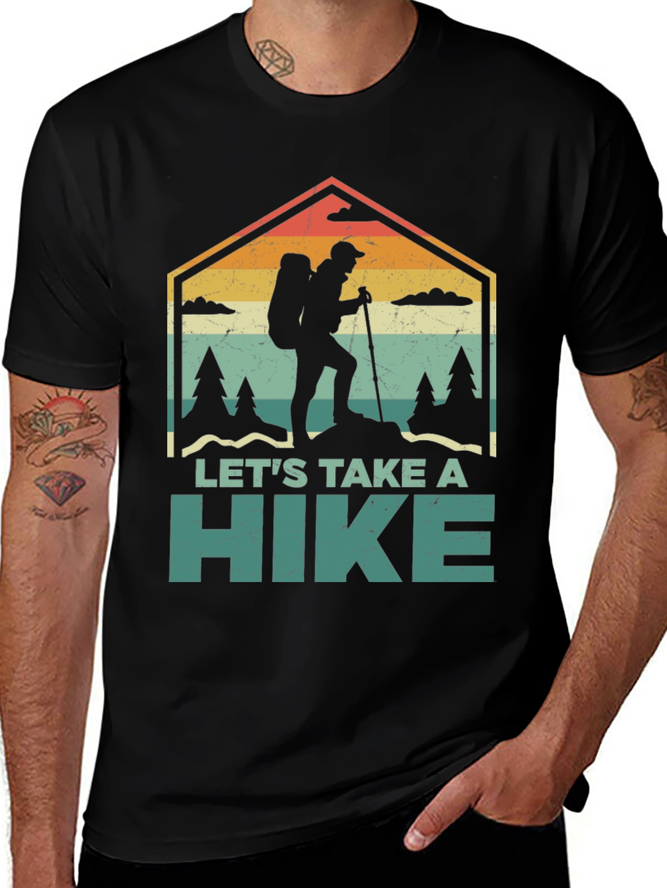 Lets Take a Hike Retro Tee - Adventure Ready!