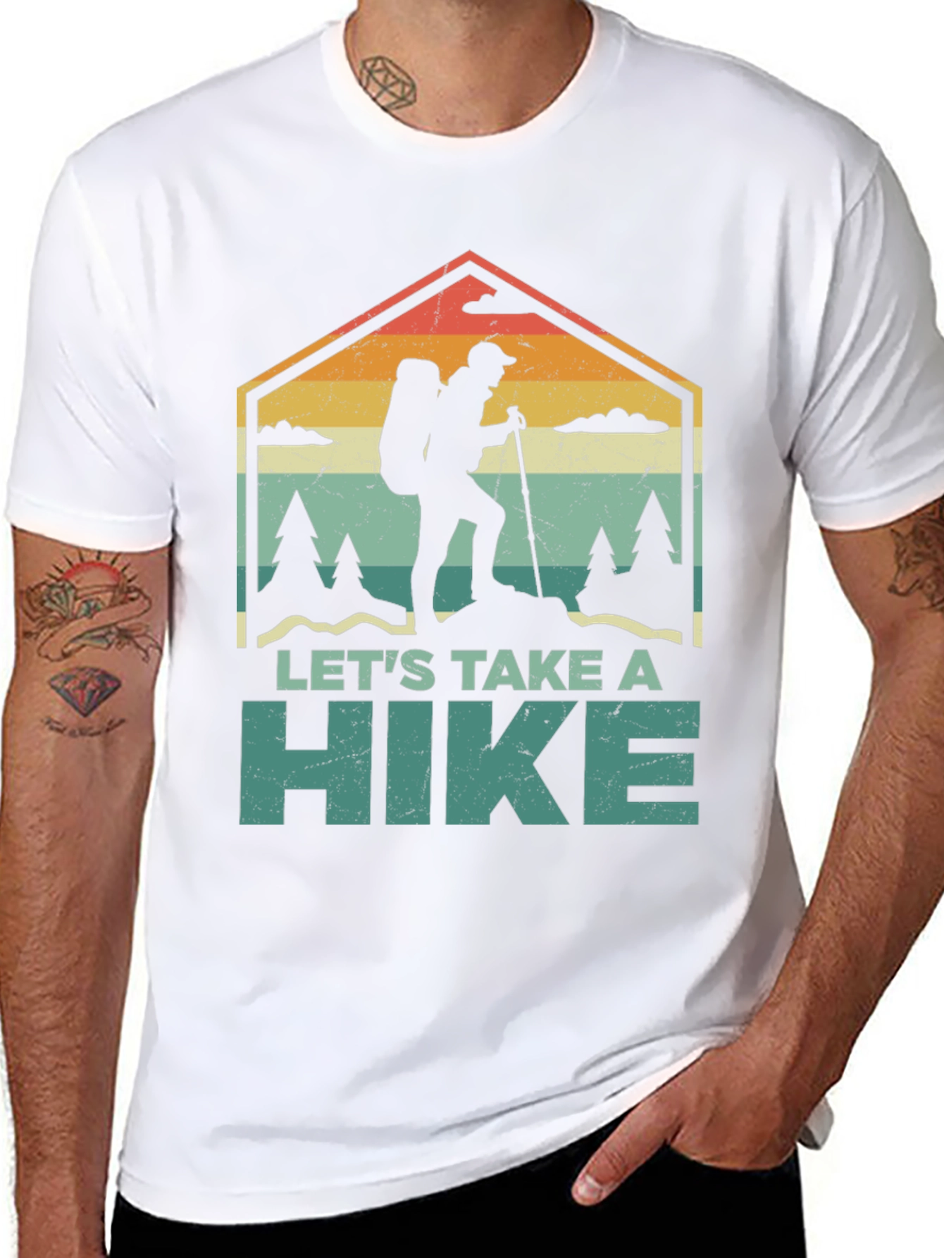 Lets Take a Hike Retro Tee - Adventure Ready!