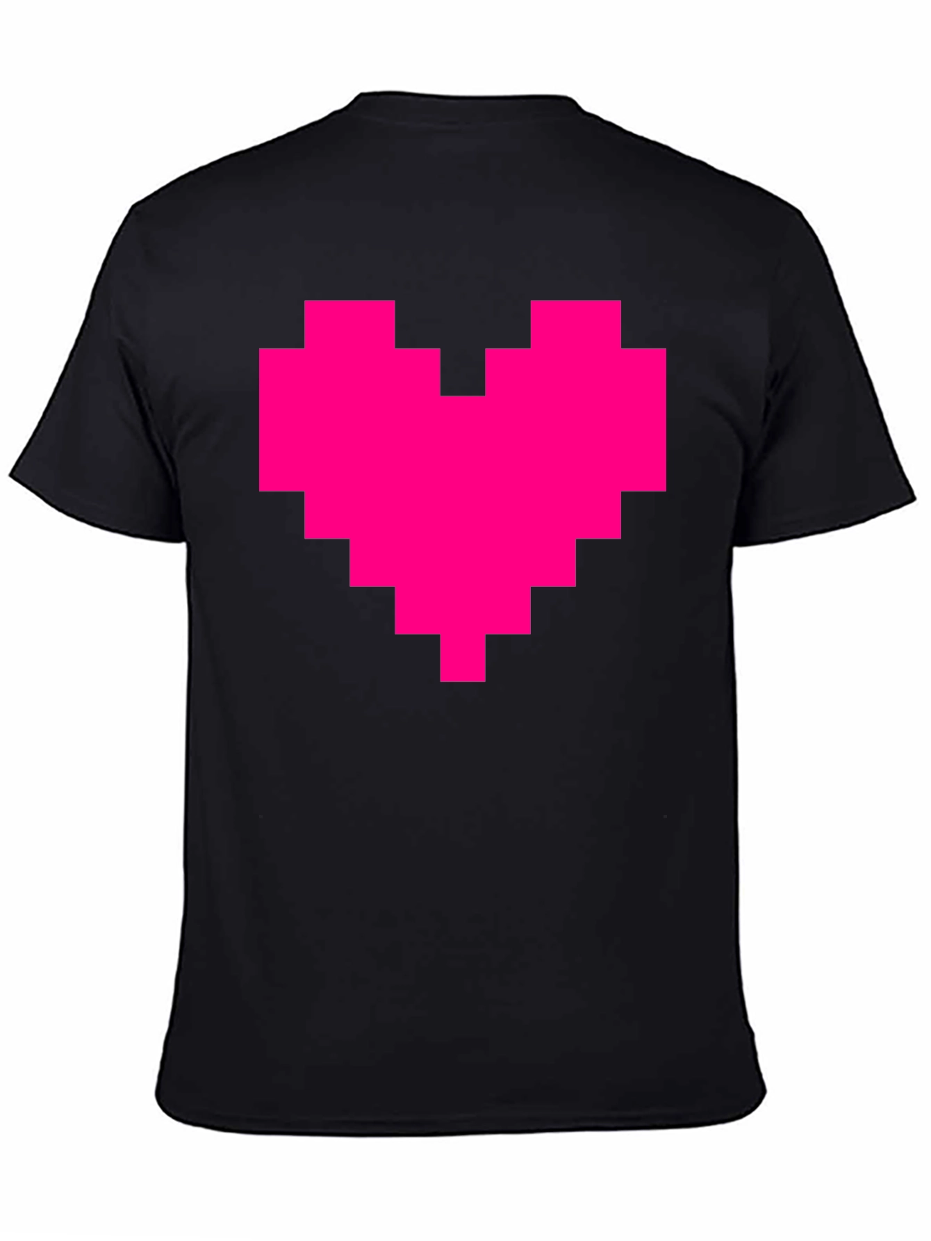 Pixel Heart Graphic Tee - Black T-Shirt