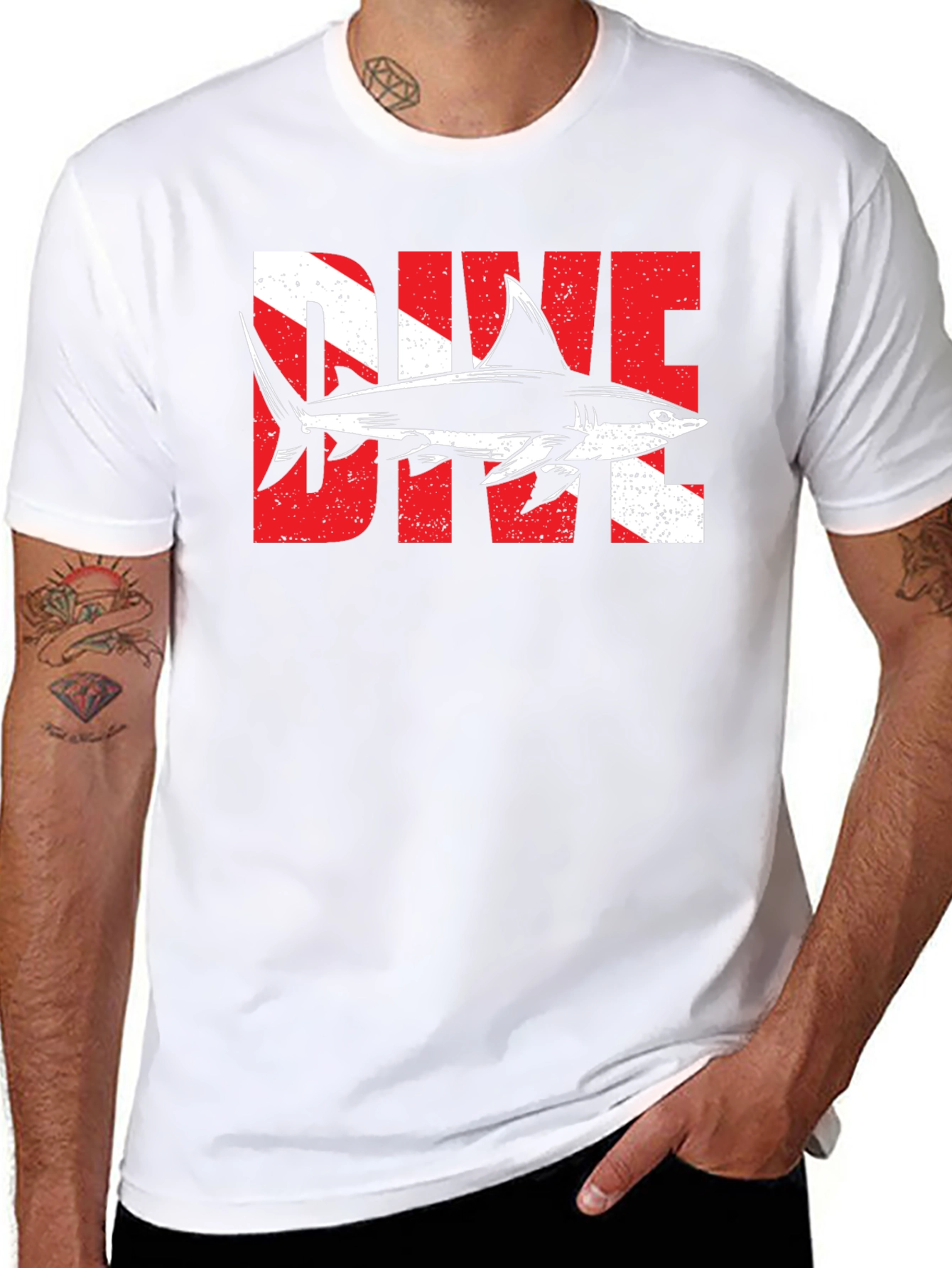 DIVE Shark Graphic T-Shirt