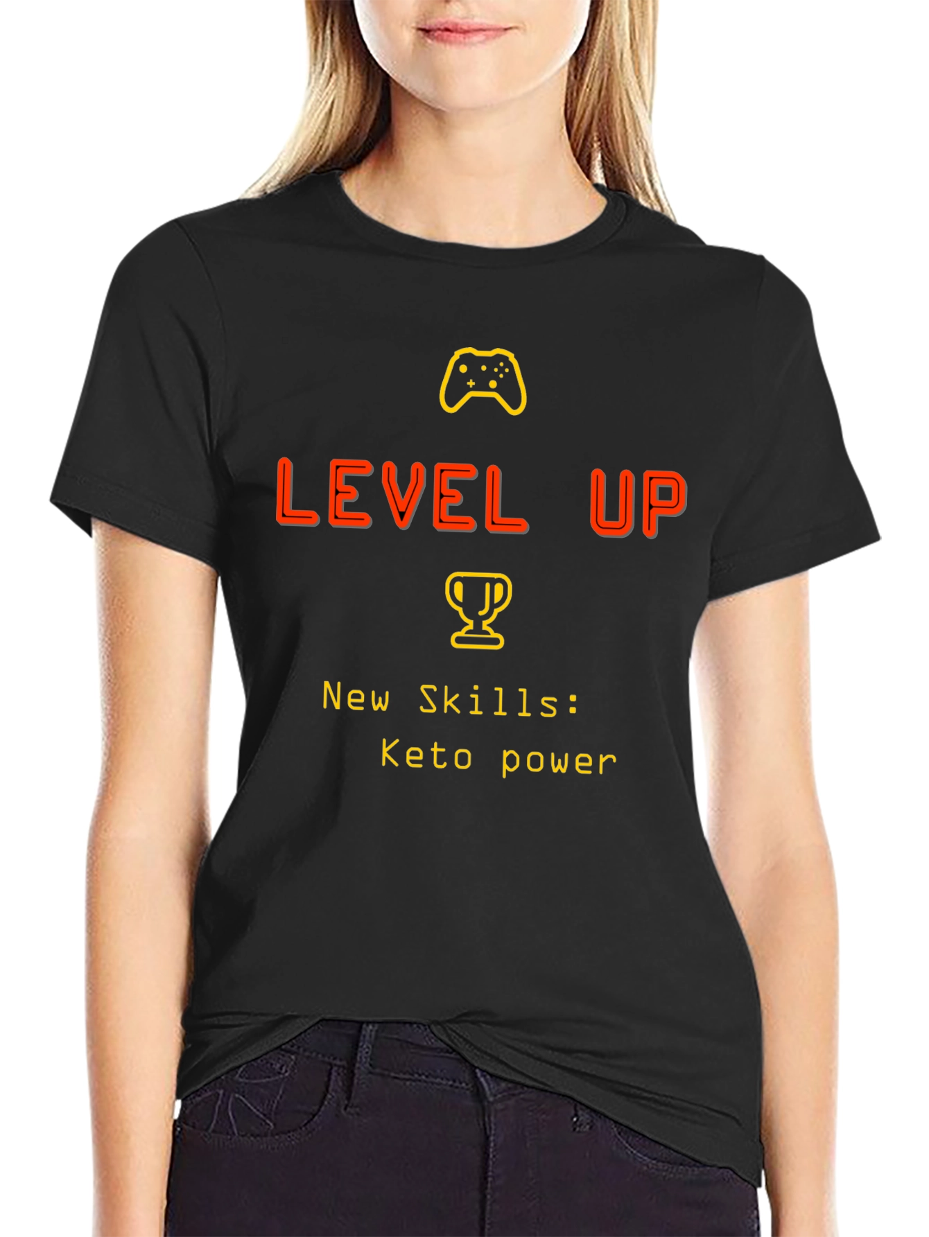 Level Up Keto Power Gamer T-Shirt