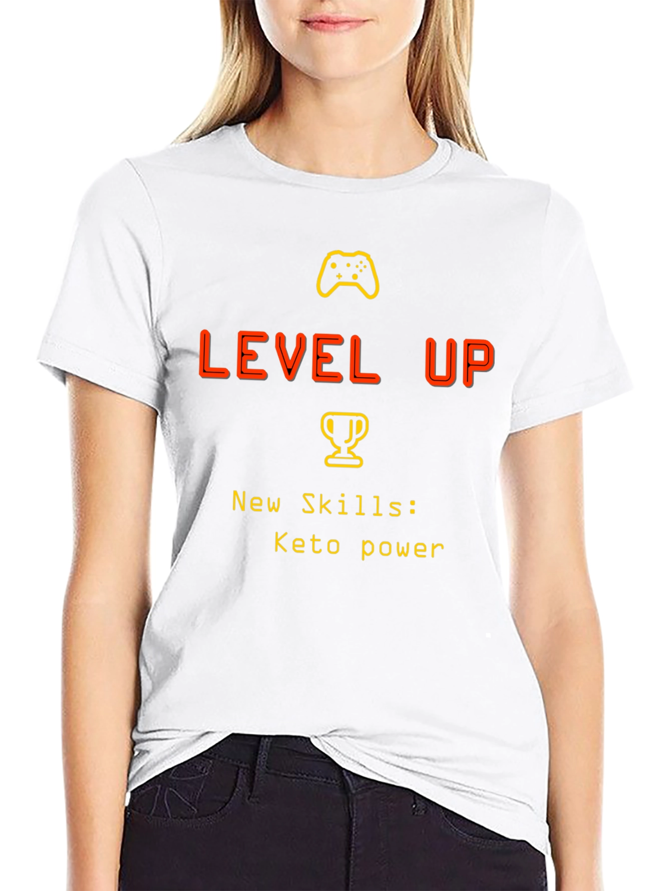 Level Up Keto Power Gamer T-Shirt