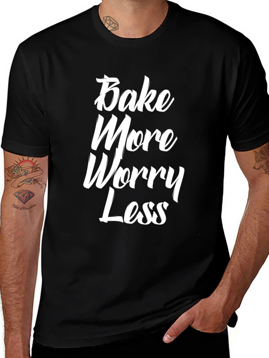 Bake More Worry Less Graphic Tee