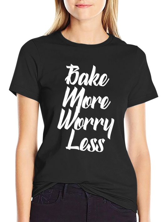 Bake More Worry Less Graphic Tee
