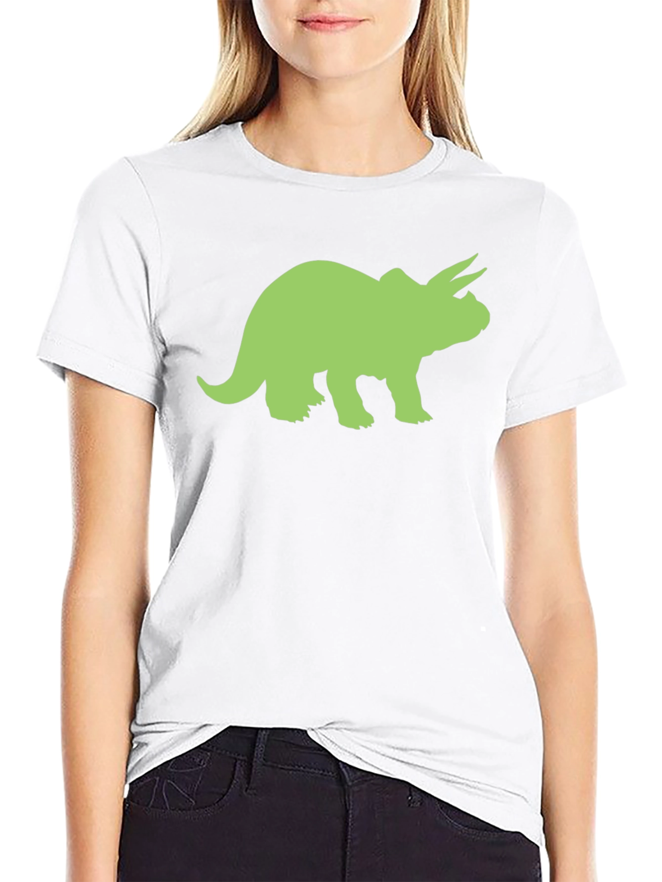 Triceratops Graphic Tee - Black