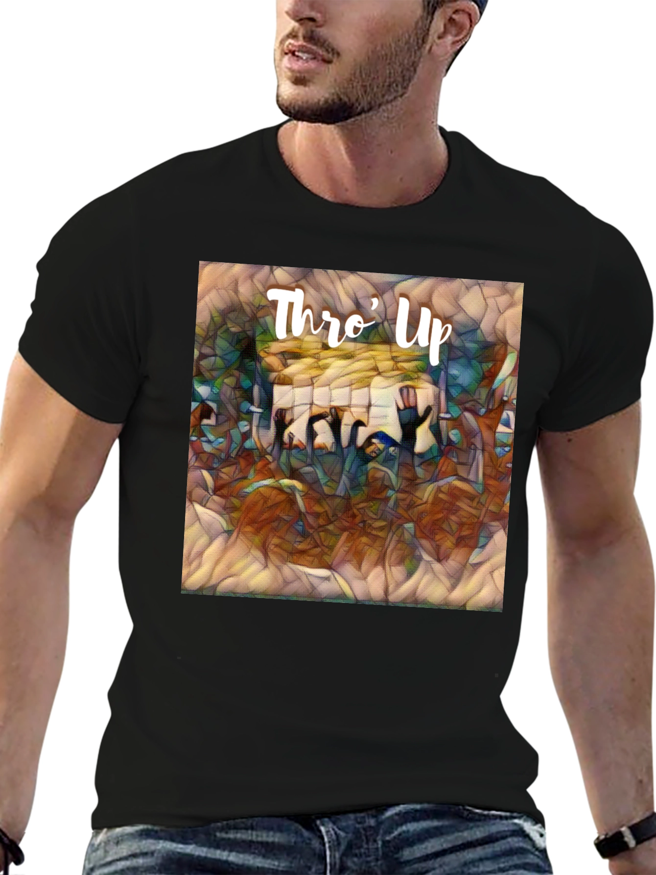 Thro Up Graphic Tee - Edgy Streetwear