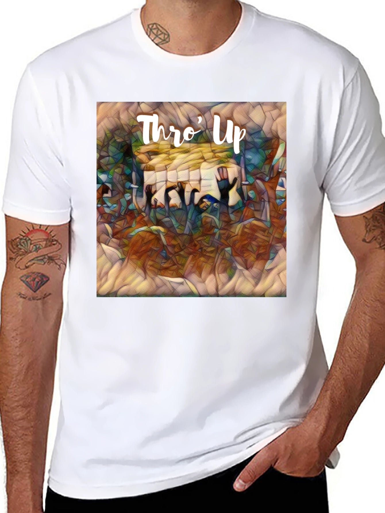 Thro Up Graphic Tee - Edgy Streetwear