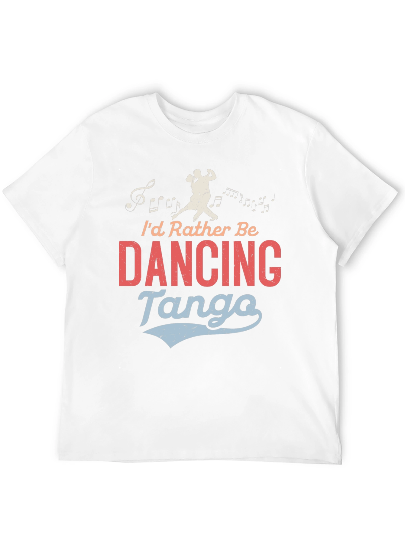 Dancing Tango Graphic Tee - Black Crew Neck