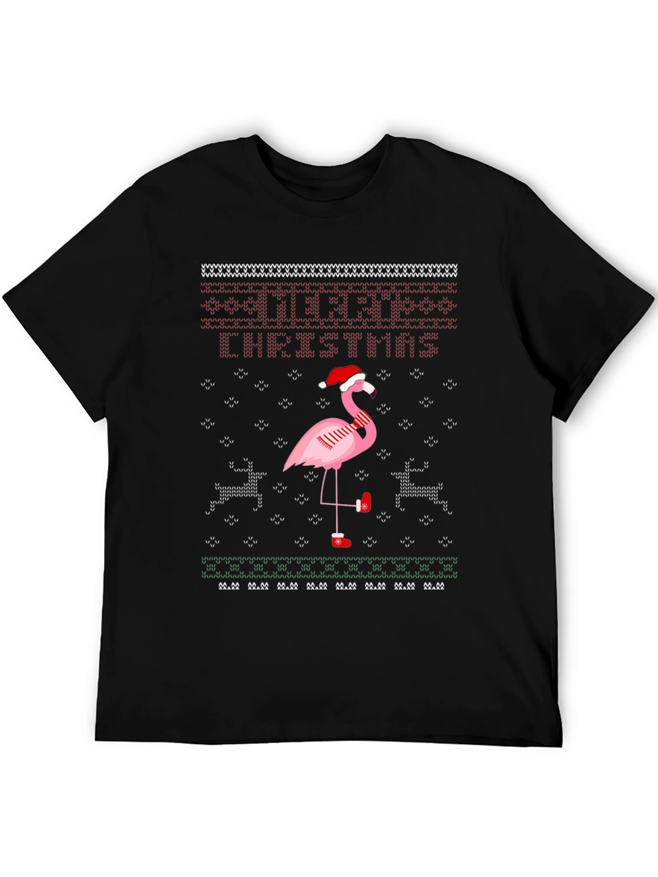 Festive Flamingo Christmas T-Shirt