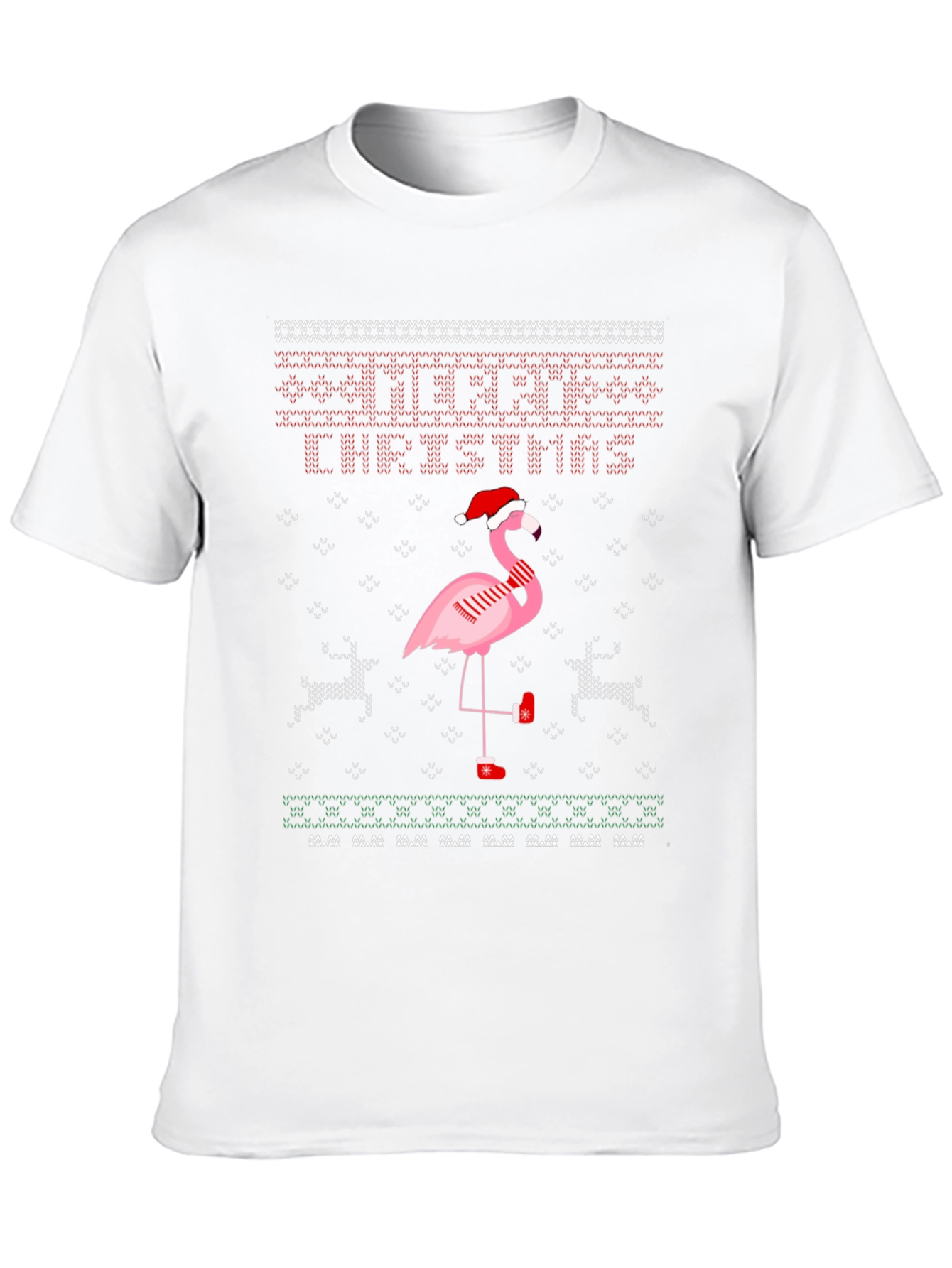 Festive Flamingo Christmas T-Shirt