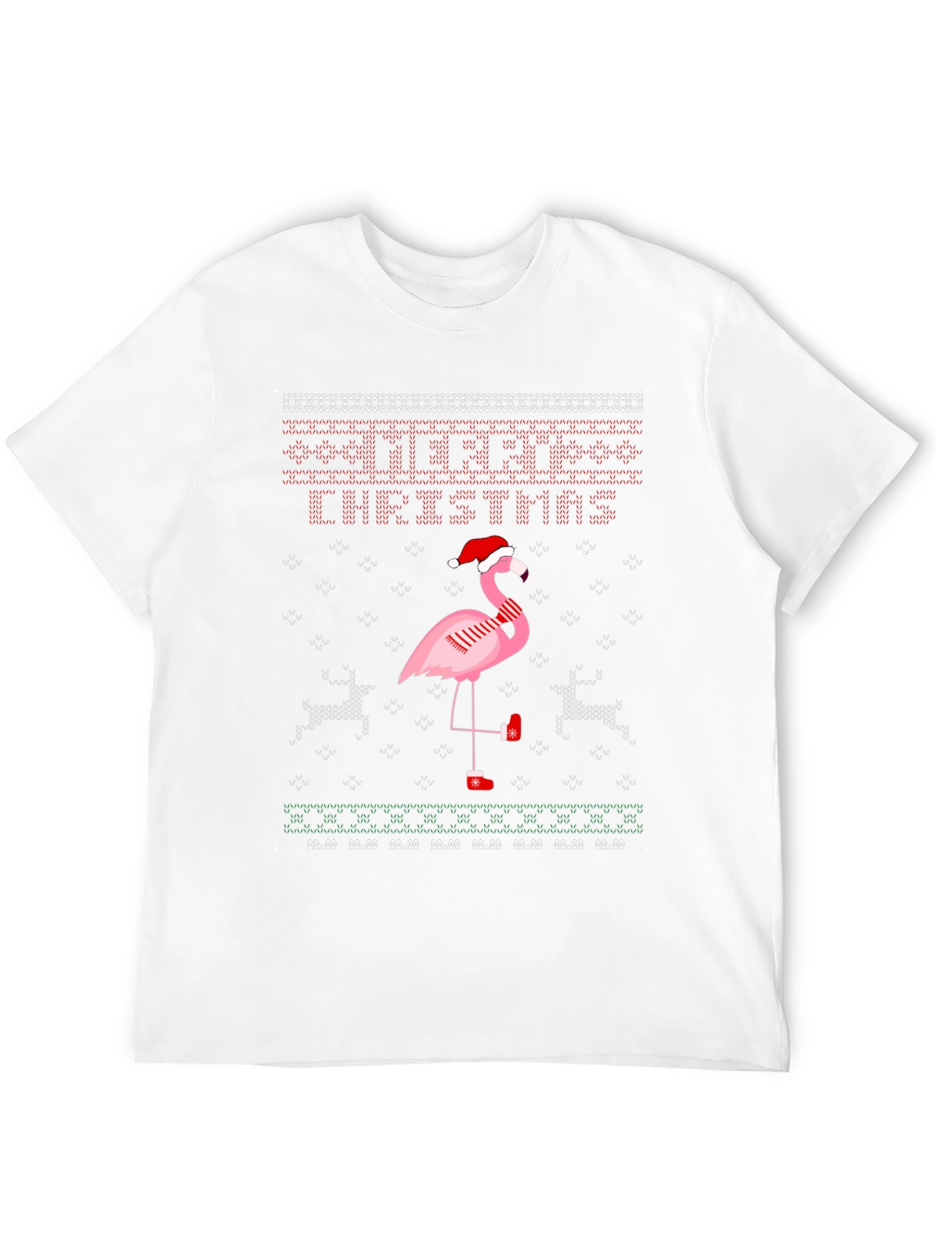 Festive Flamingo Christmas T-Shirt