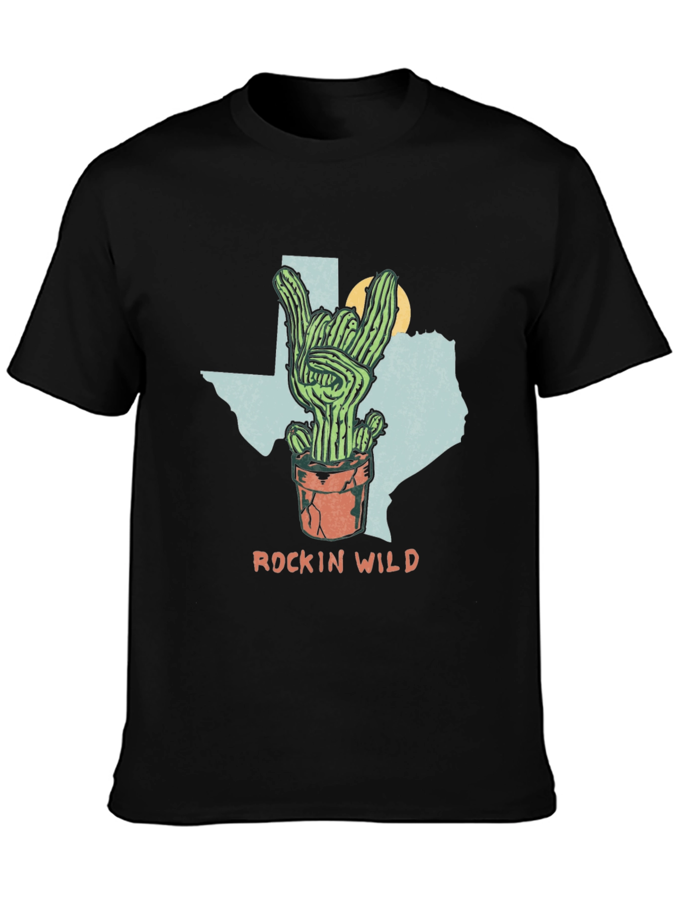 Rockin Wild Cactus Texas Tee