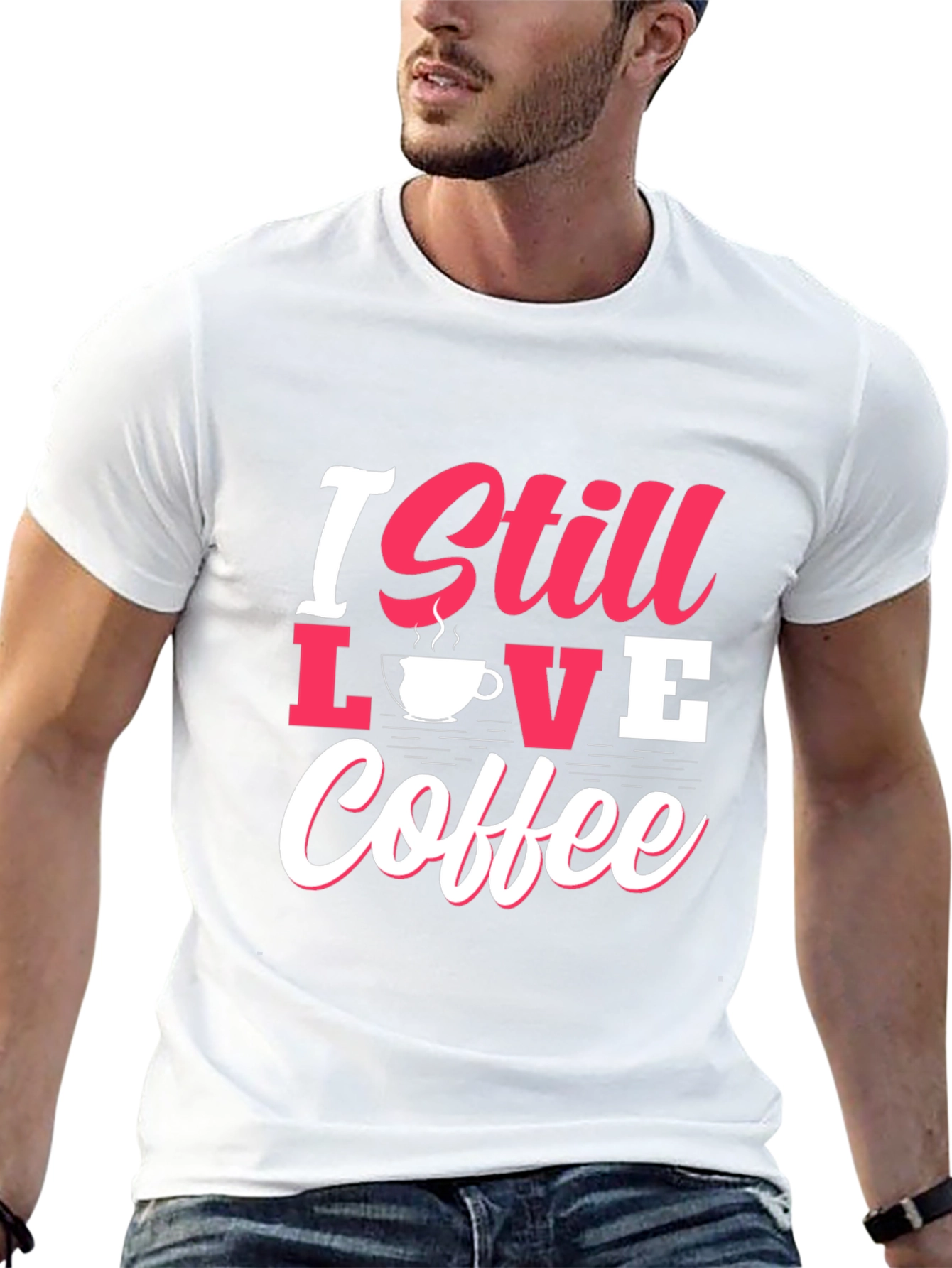 I Still Love Coffee Graphic Tee - Black