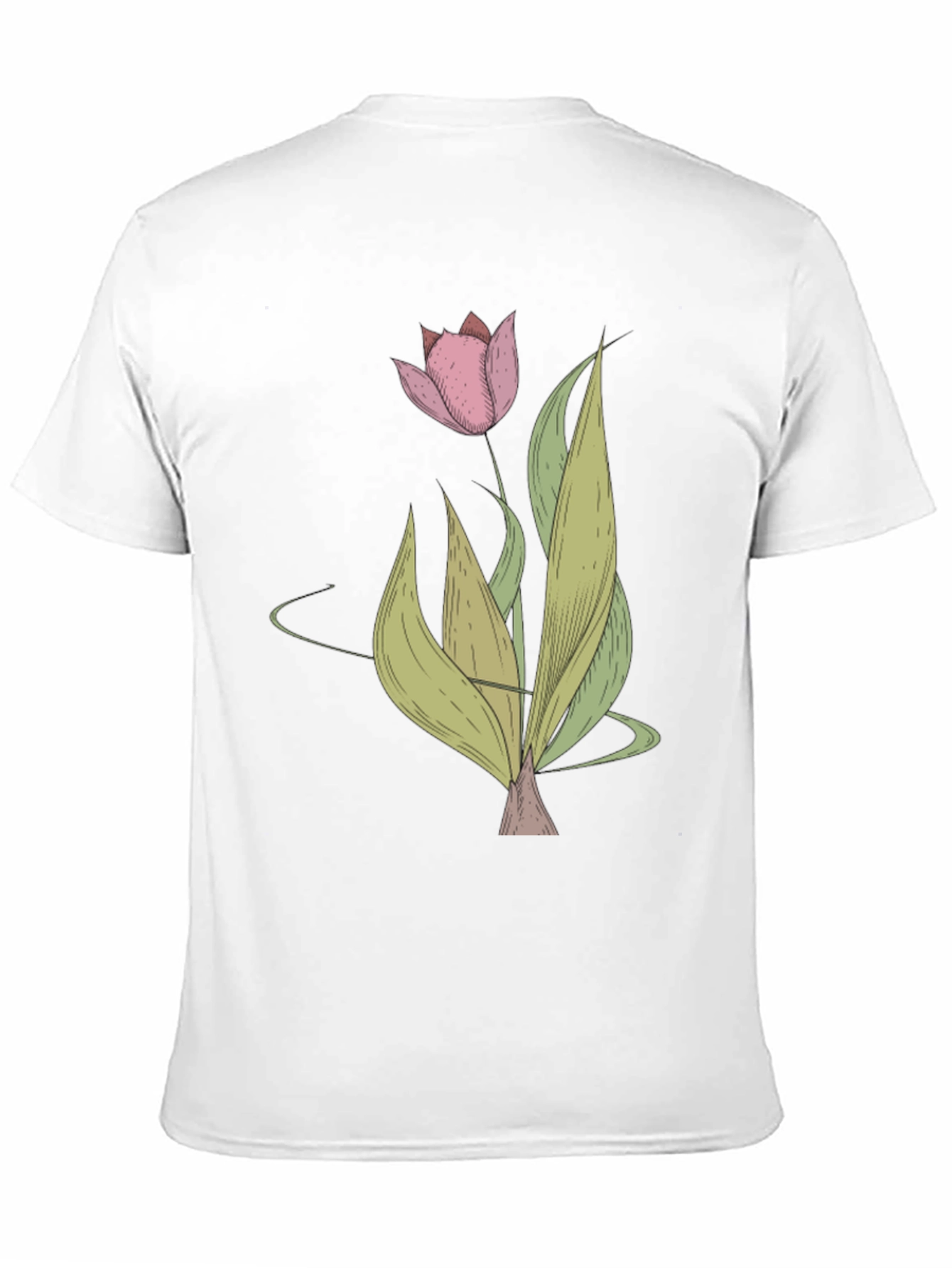 Tulip Graphic Black T-Shirt - Stylish Floral Tee