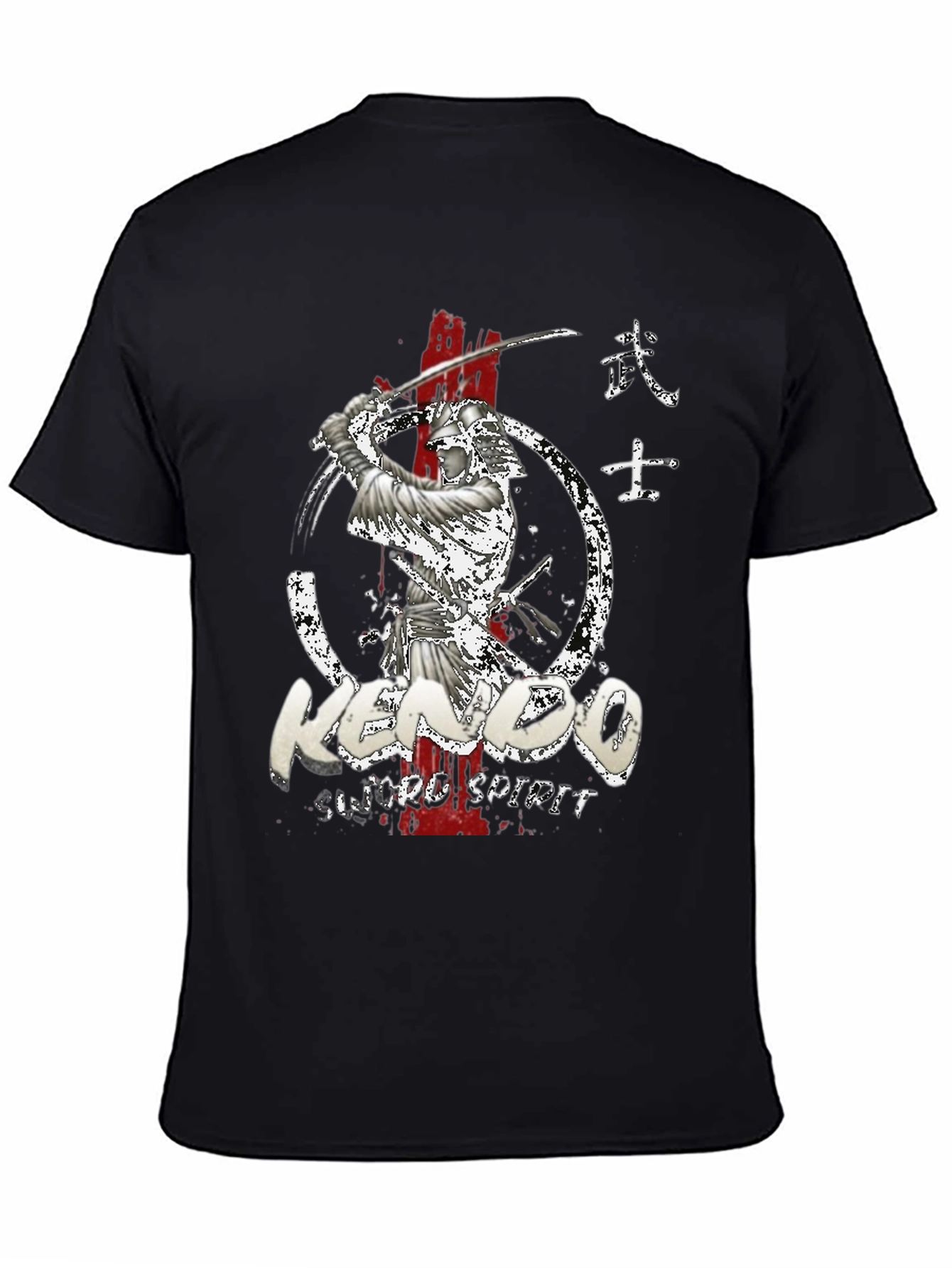 Kendo Sword Spirit Graphic Tee - Black