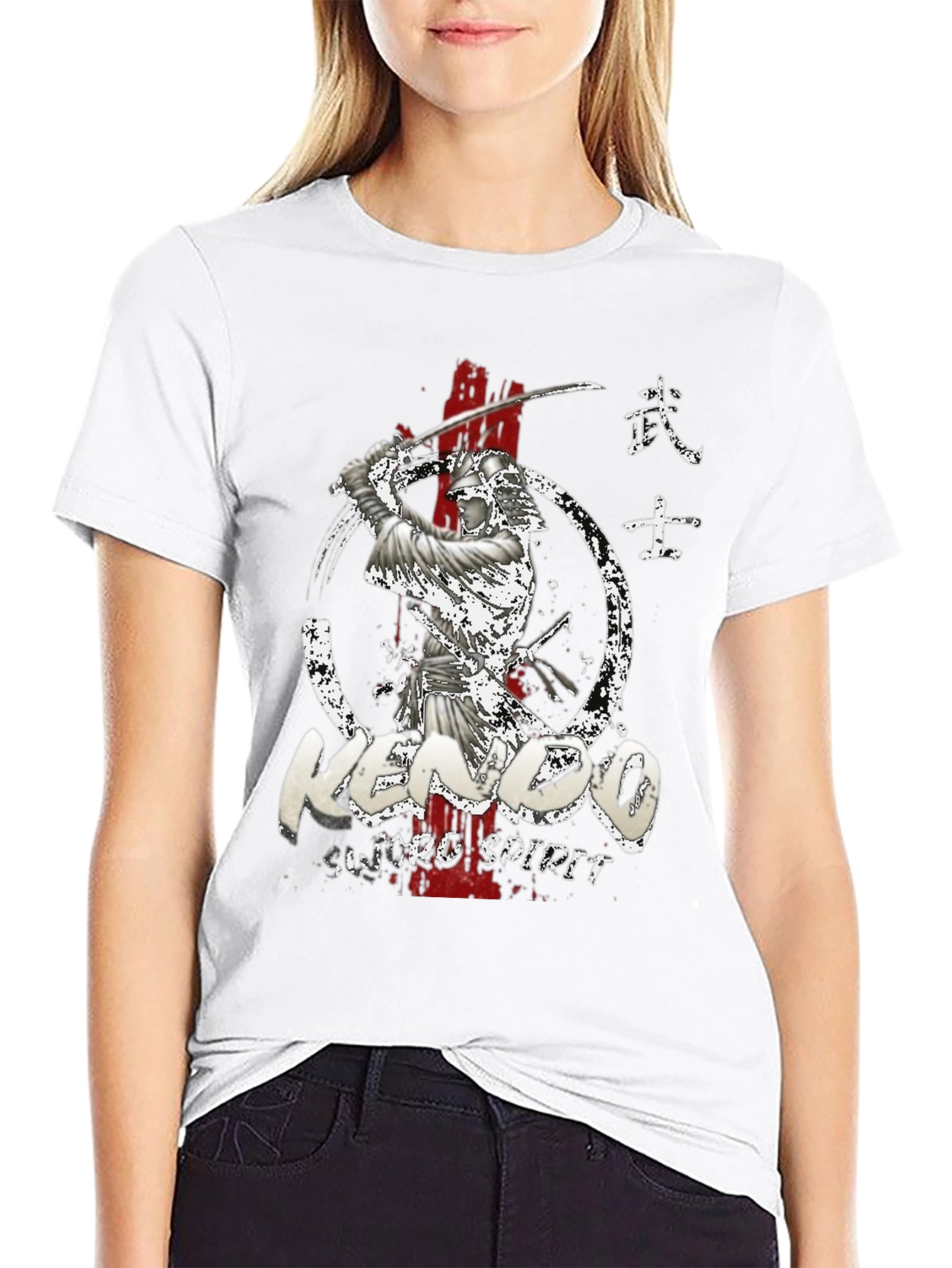 Kendo Sword Spirit Graphic Tee - Black