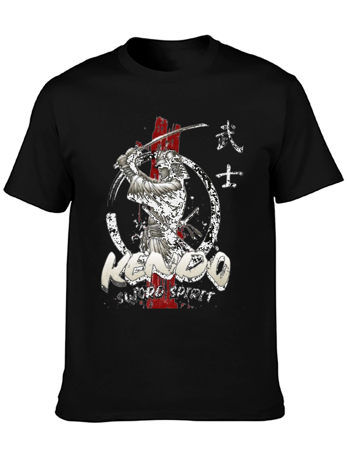 Kendo Sword Spirit Graphic Tee - Black