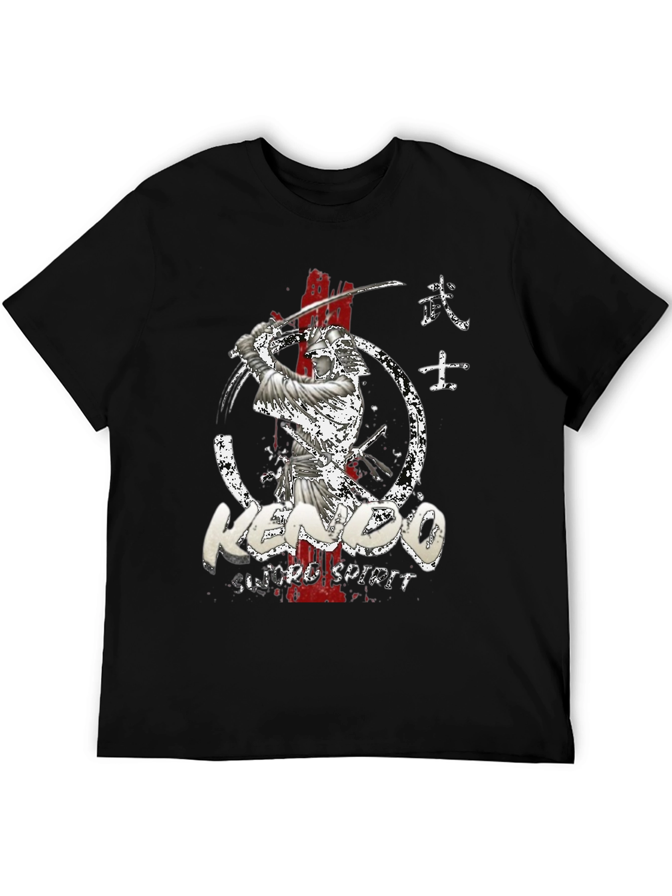 Kendo Sword Spirit Graphic Tee - Black