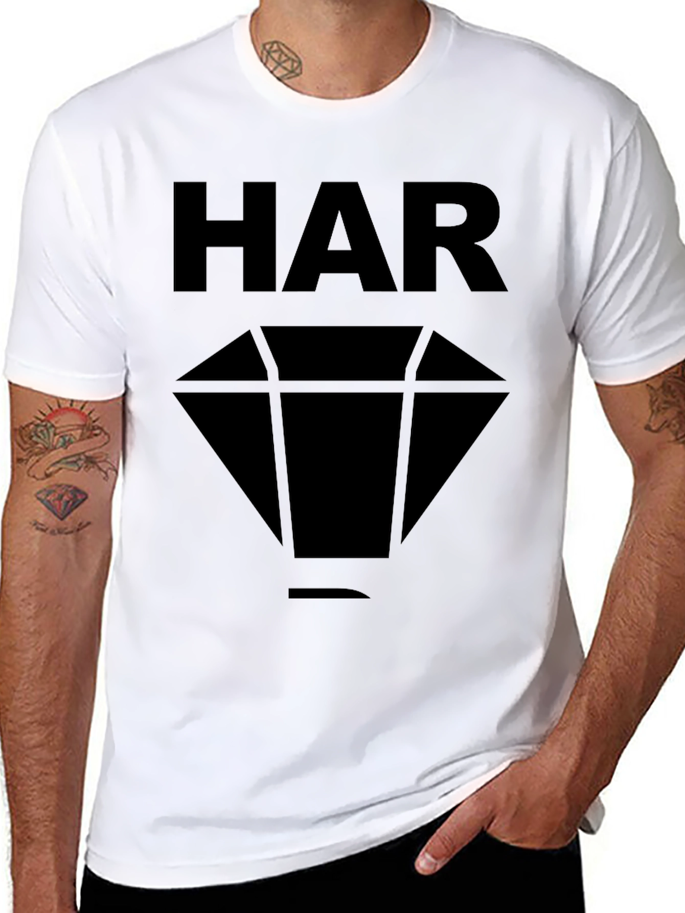 HAR Diamond Black Graphic Tee