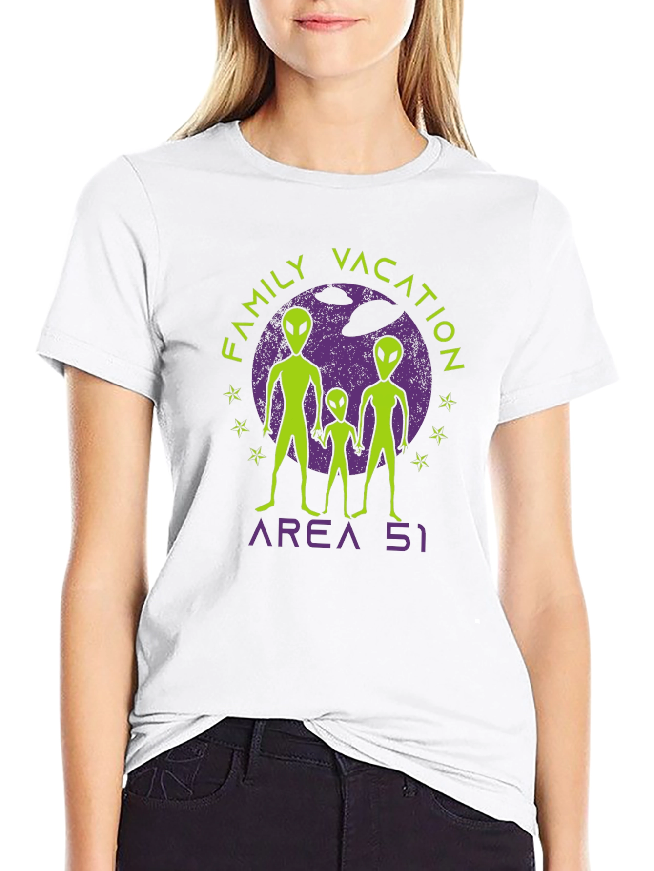 Area 51 Family Vacation T-Shirt - UFO Alien Tee