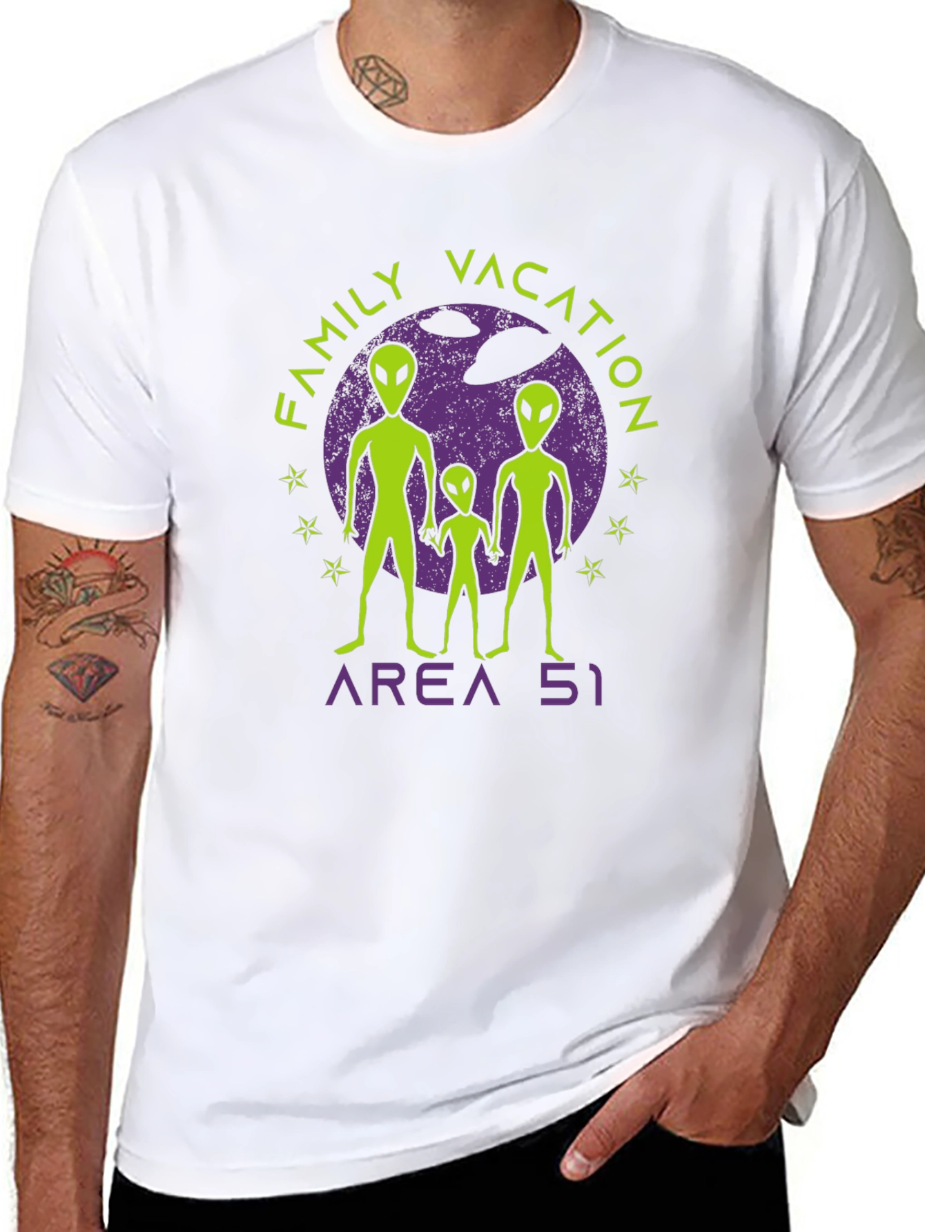 Area 51 Family Vacation T-Shirt - UFO Alien Tee