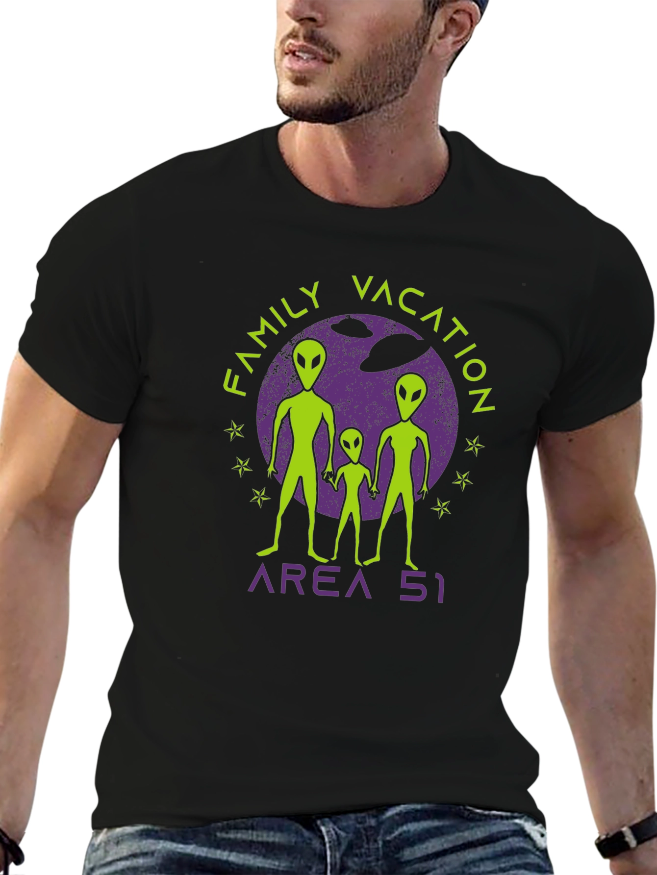Area 51 Family Vacation T-Shirt - UFO Alien Tee
