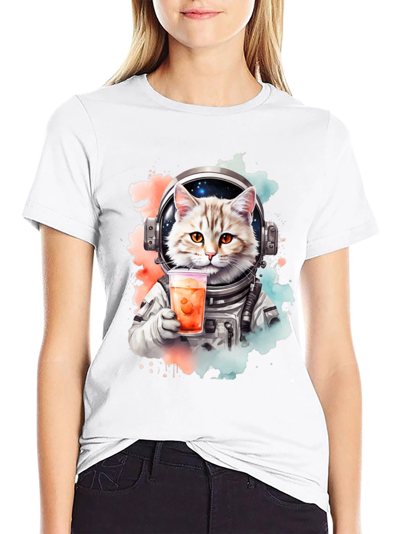 Cat Astronaut T-Shirt - Space Kitty Tee