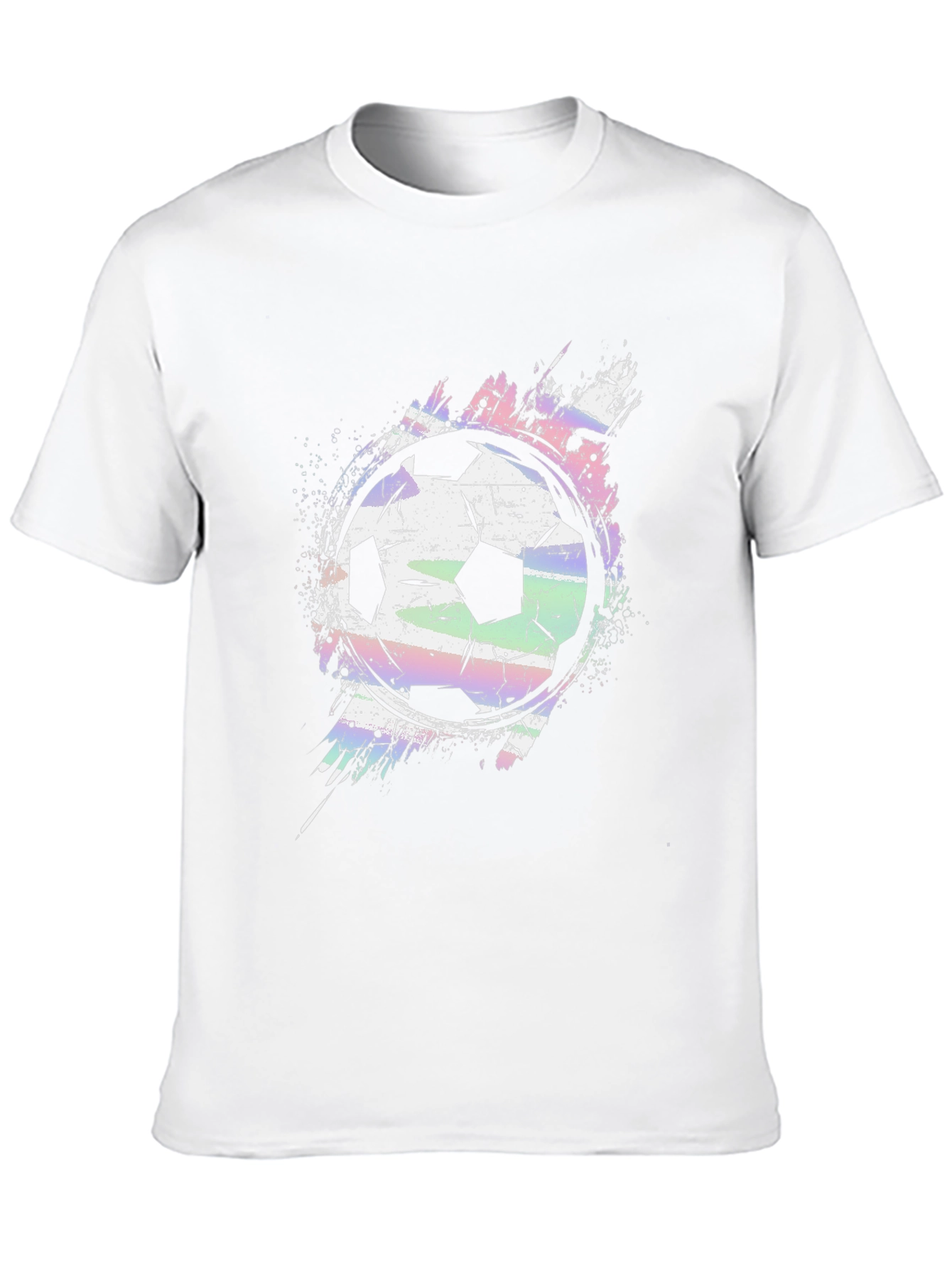 Soccer Ball Graphic Tee - Stylish Mens Black T-Shirt