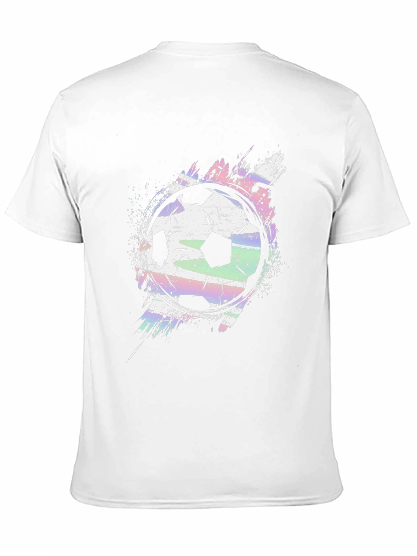 Soccer Ball Graphic Tee - Stylish Mens Black T-Shirt