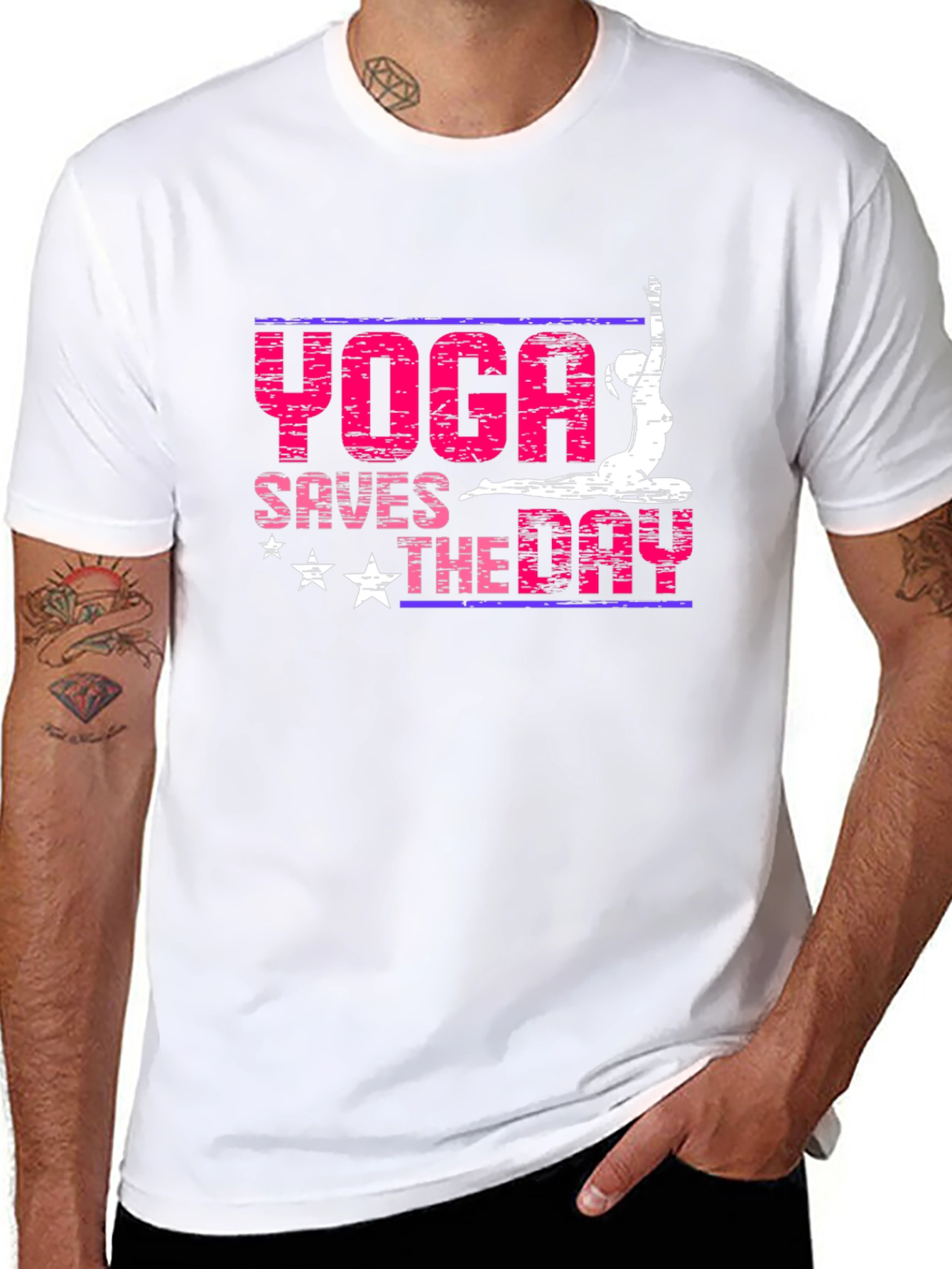 Yoga Saves The Day Graphic Tee