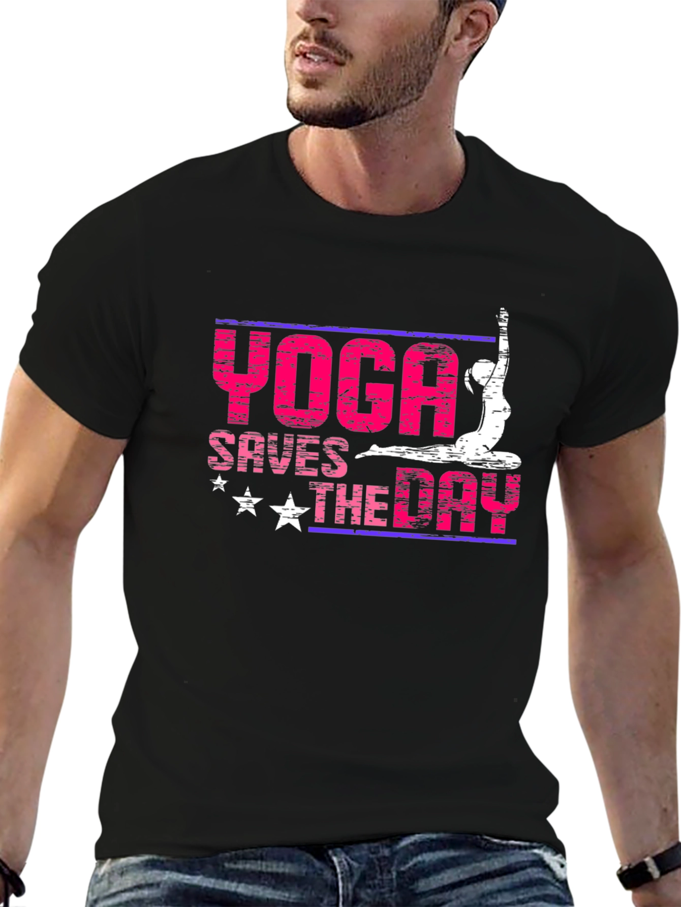 Yoga Saves The Day Graphic Tee