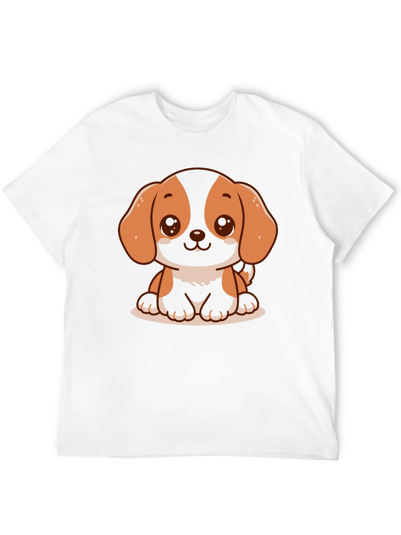 Cute Dog Graphic T-Shirt - Black