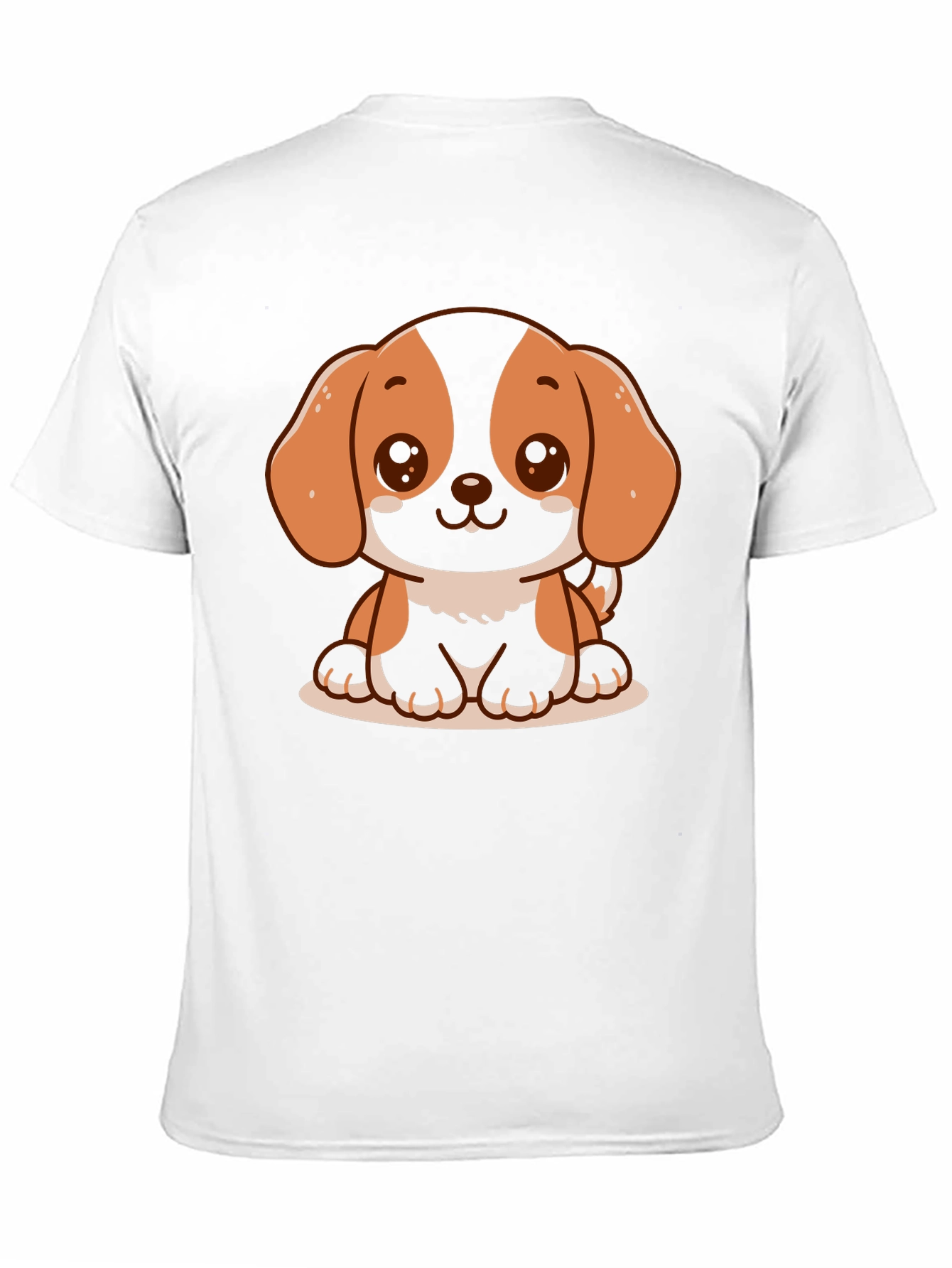 Cute Dog Graphic T-Shirt - Black