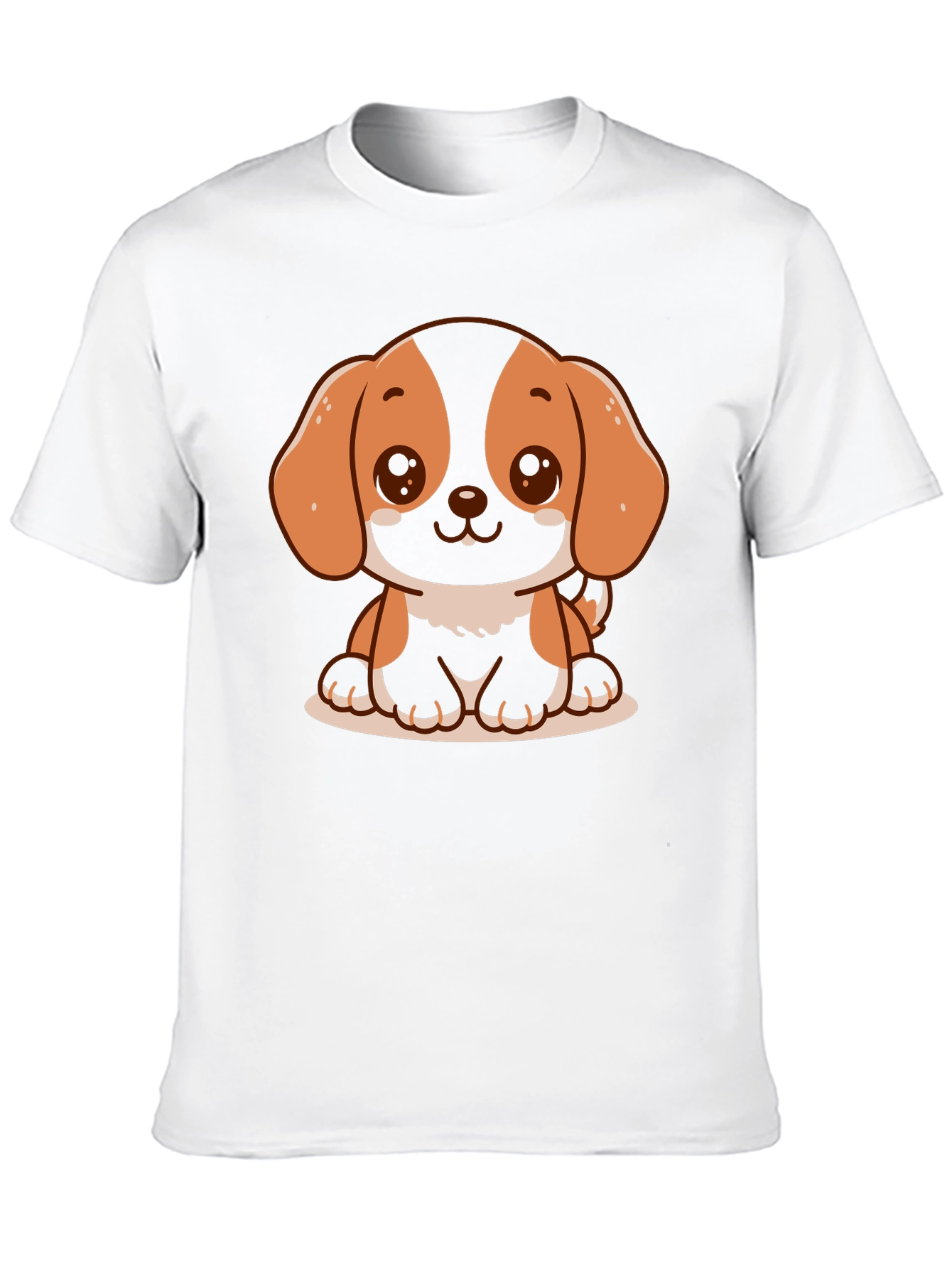 Cute Dog Graphic T-Shirt - Black