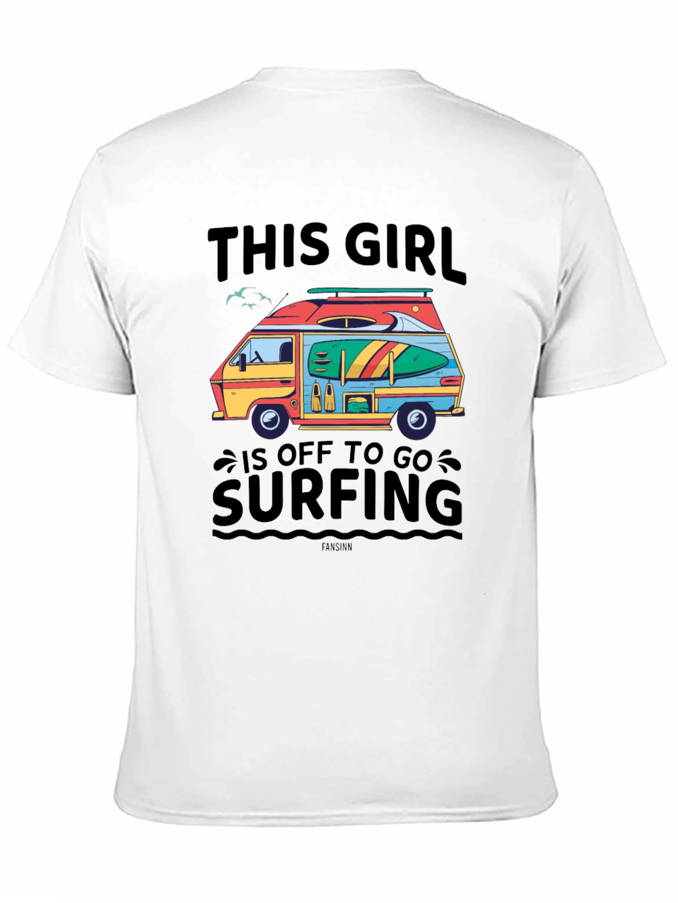 Off To Surfing Graphic T-Shirt